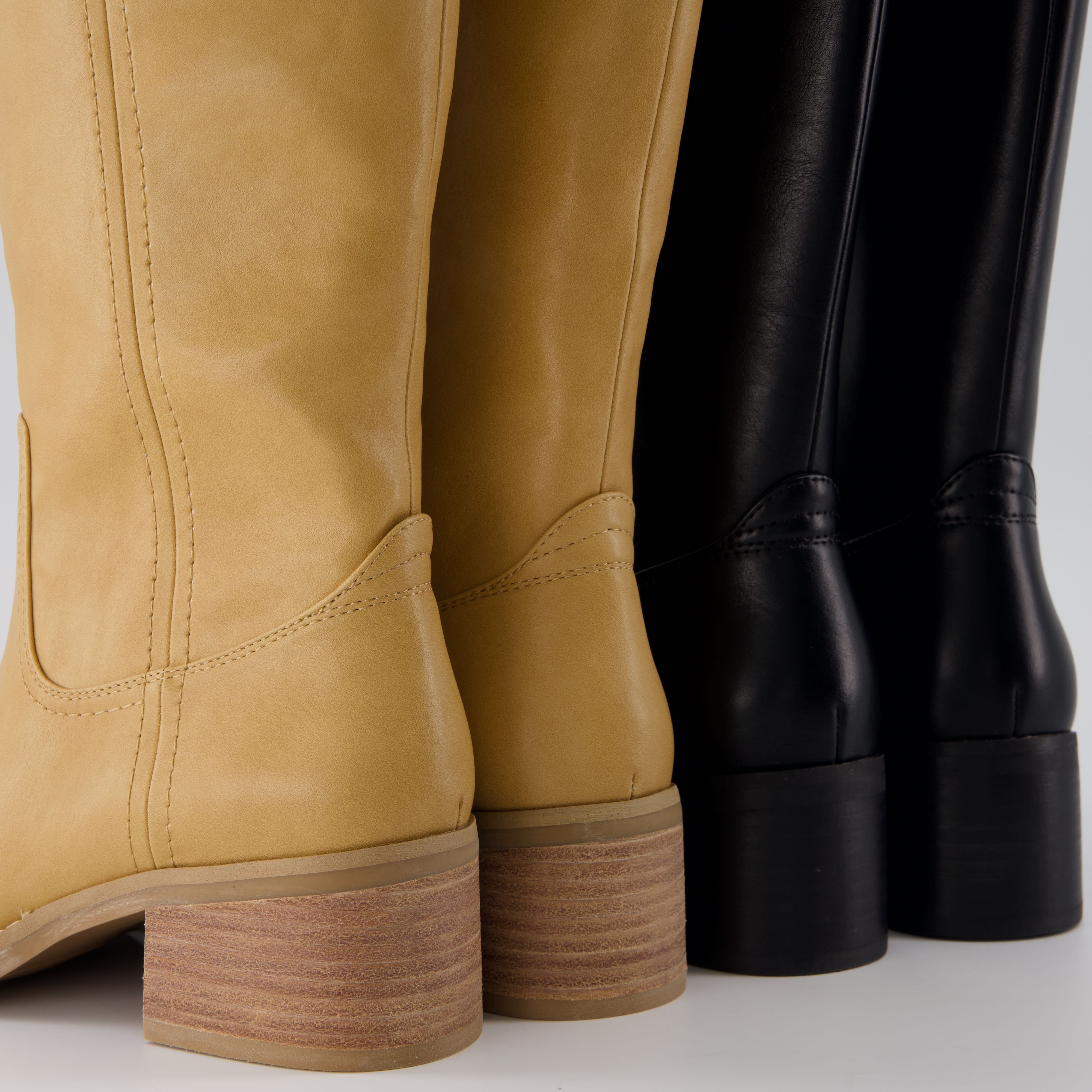 CUSHIONAIRE Sawyer Tall Chunky Heel Womens Boots - Pull On Casual Knee High Boots for Women