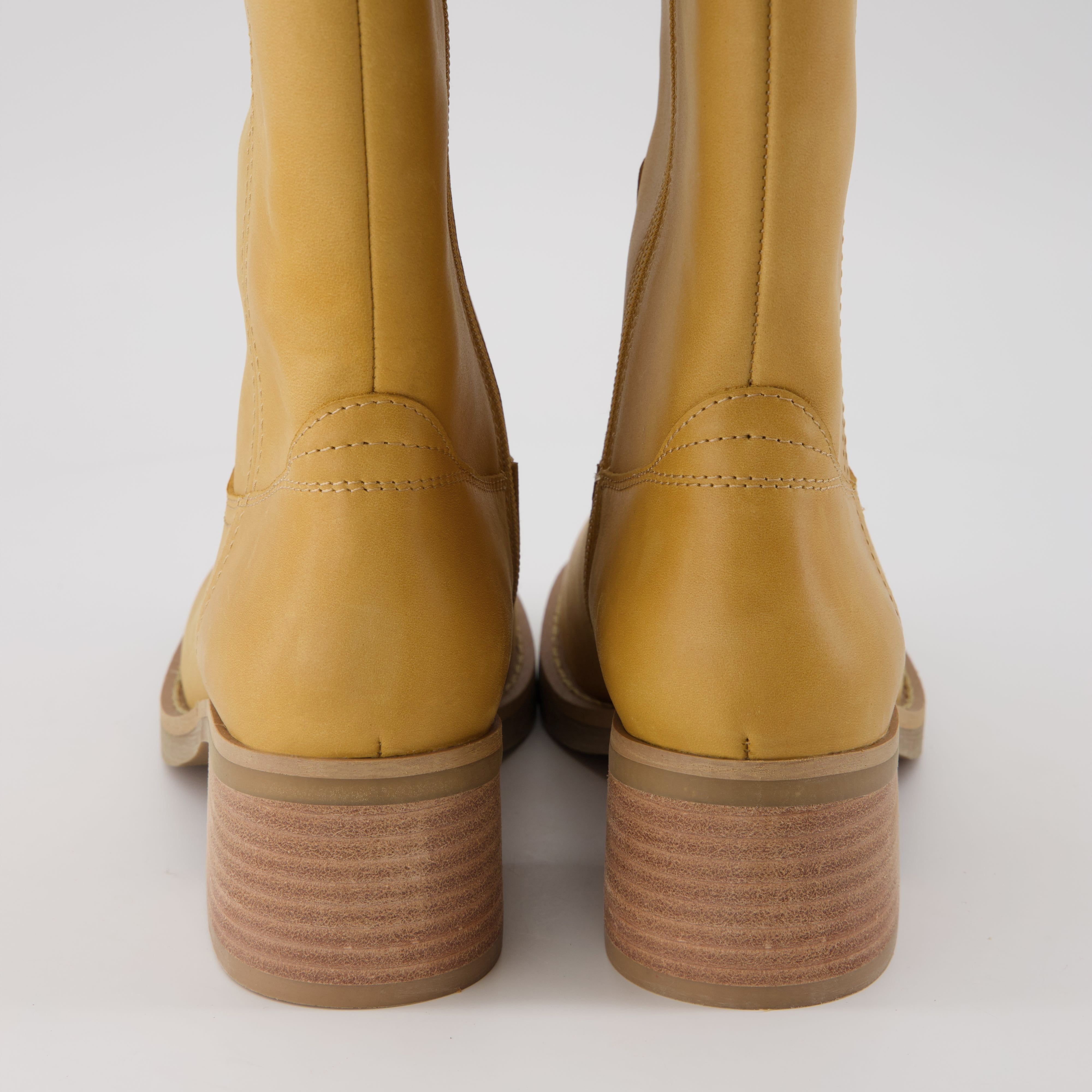 Sawyer Leather Boot Banana Leather Medium