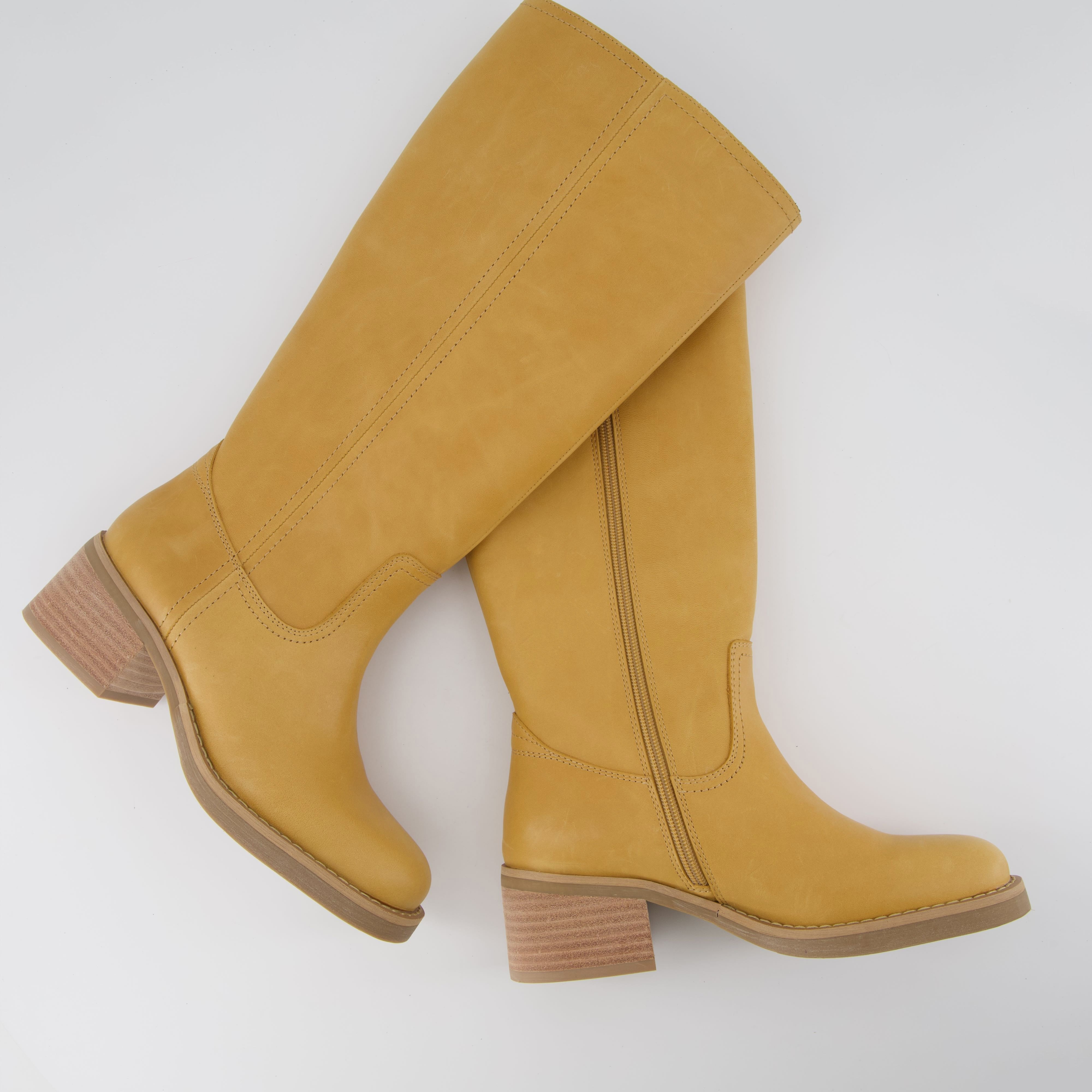 Sawyer Leather Boot Banana Leather Medium