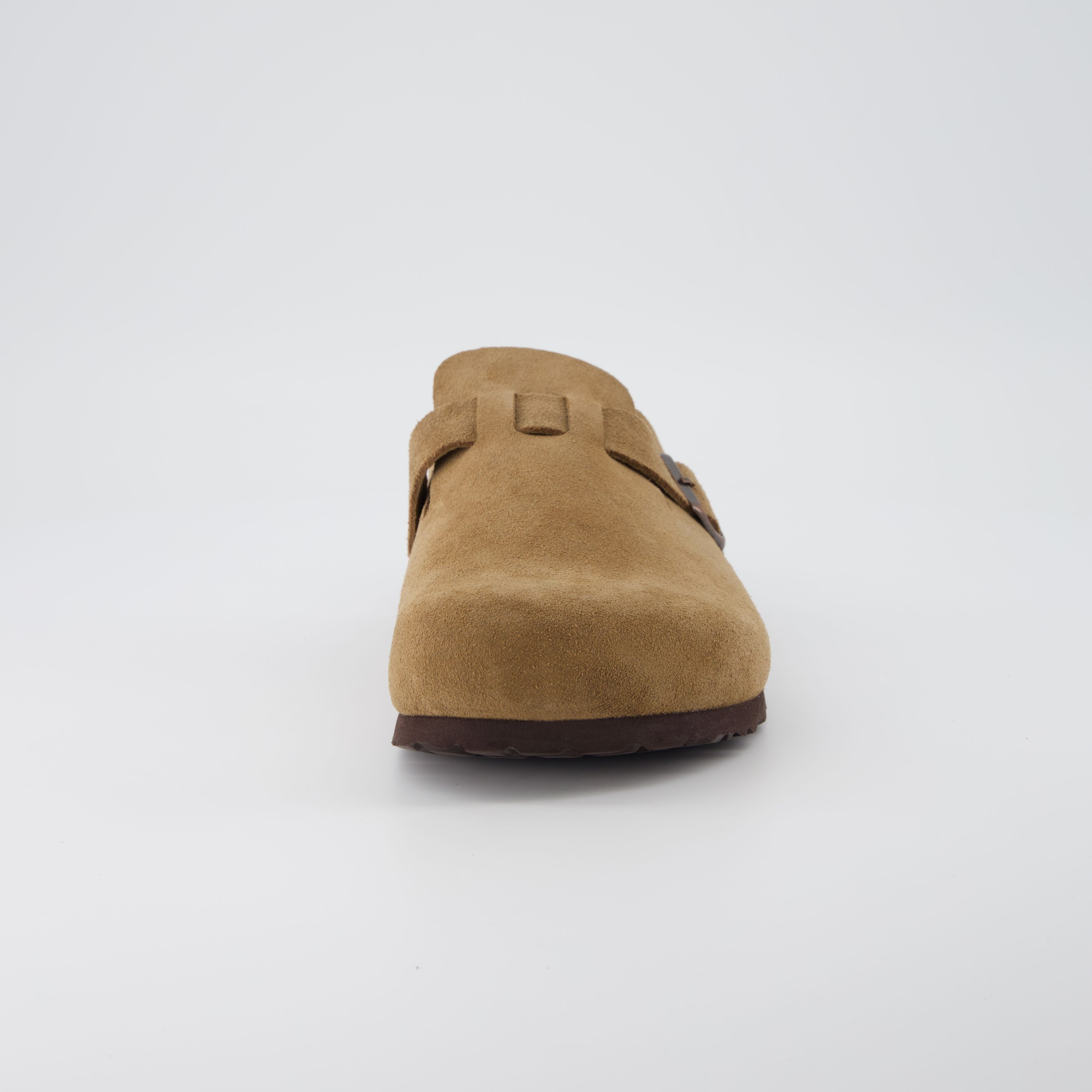 小物 High to Low 032 Cushionaire Haze Men's Leather Clog - Soft Genuine Suede Potato