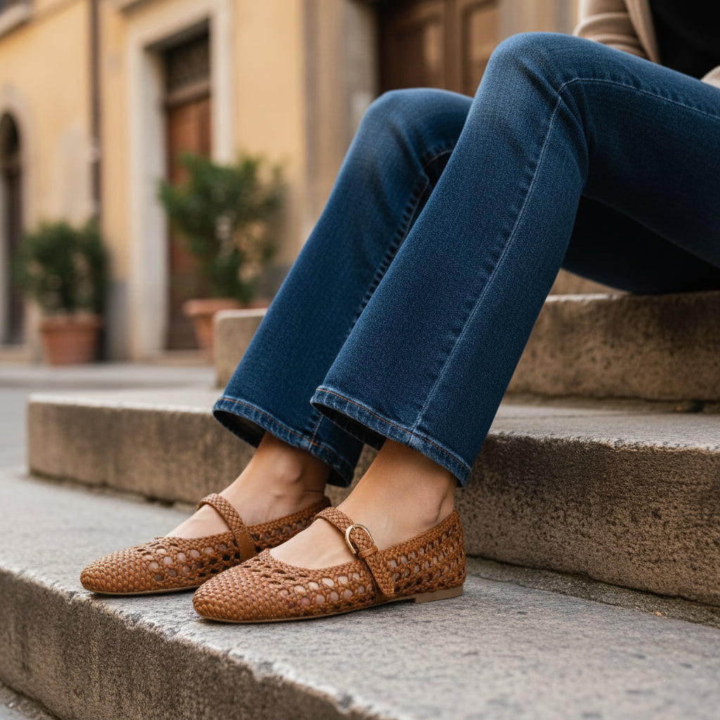 Windsor Woven Mary Jane