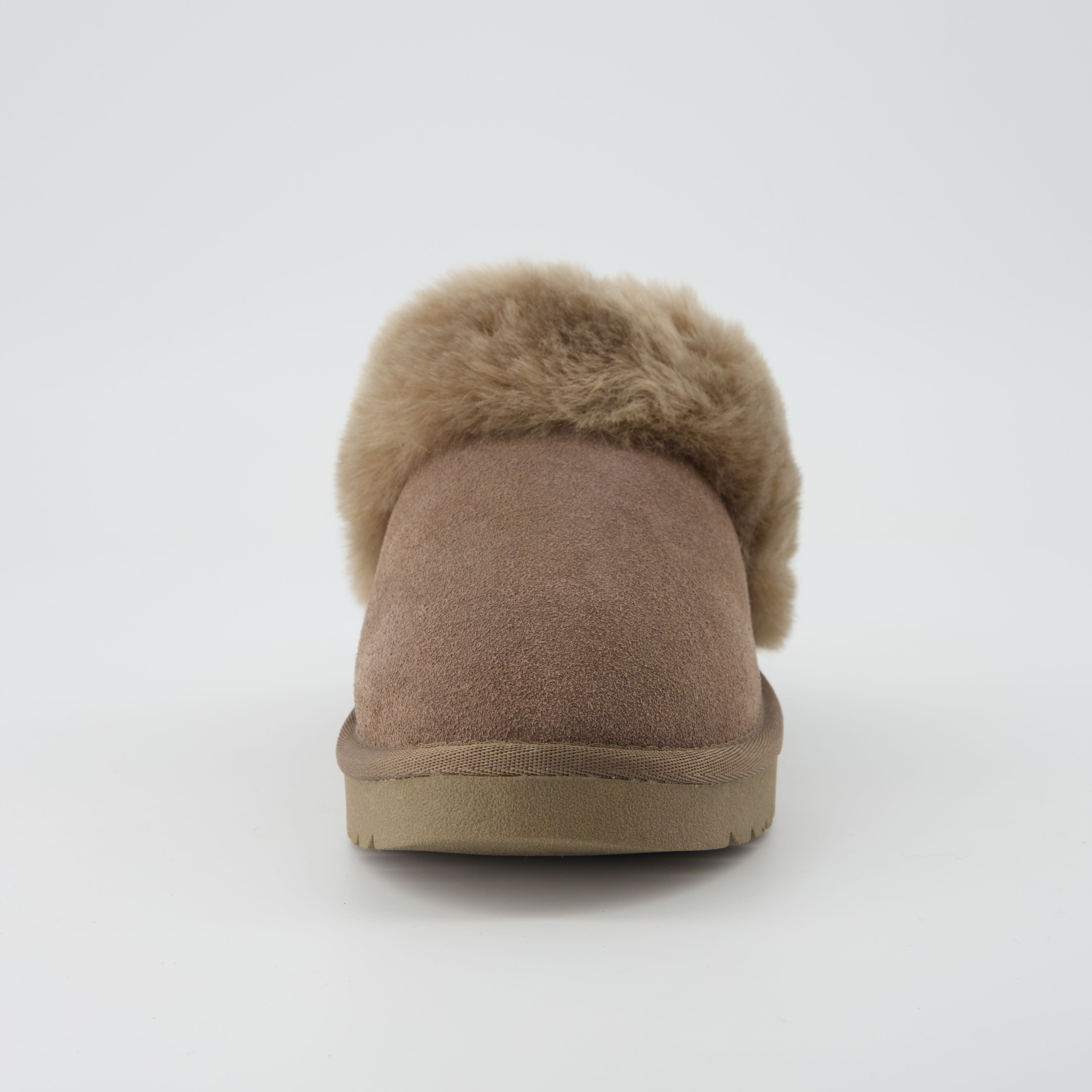 Hush Suede Slippers Taupe
