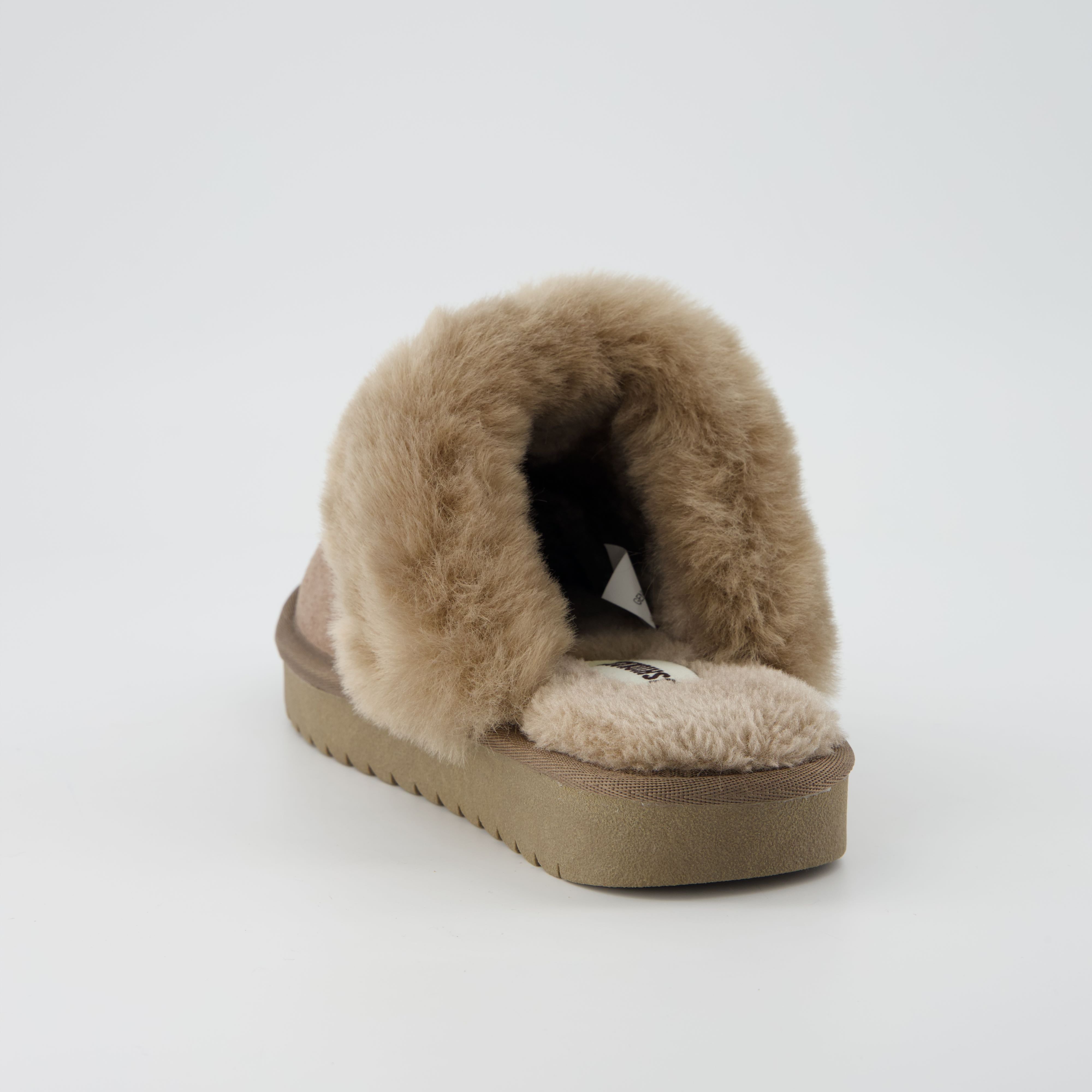 Hush Suede Slippers Taupe