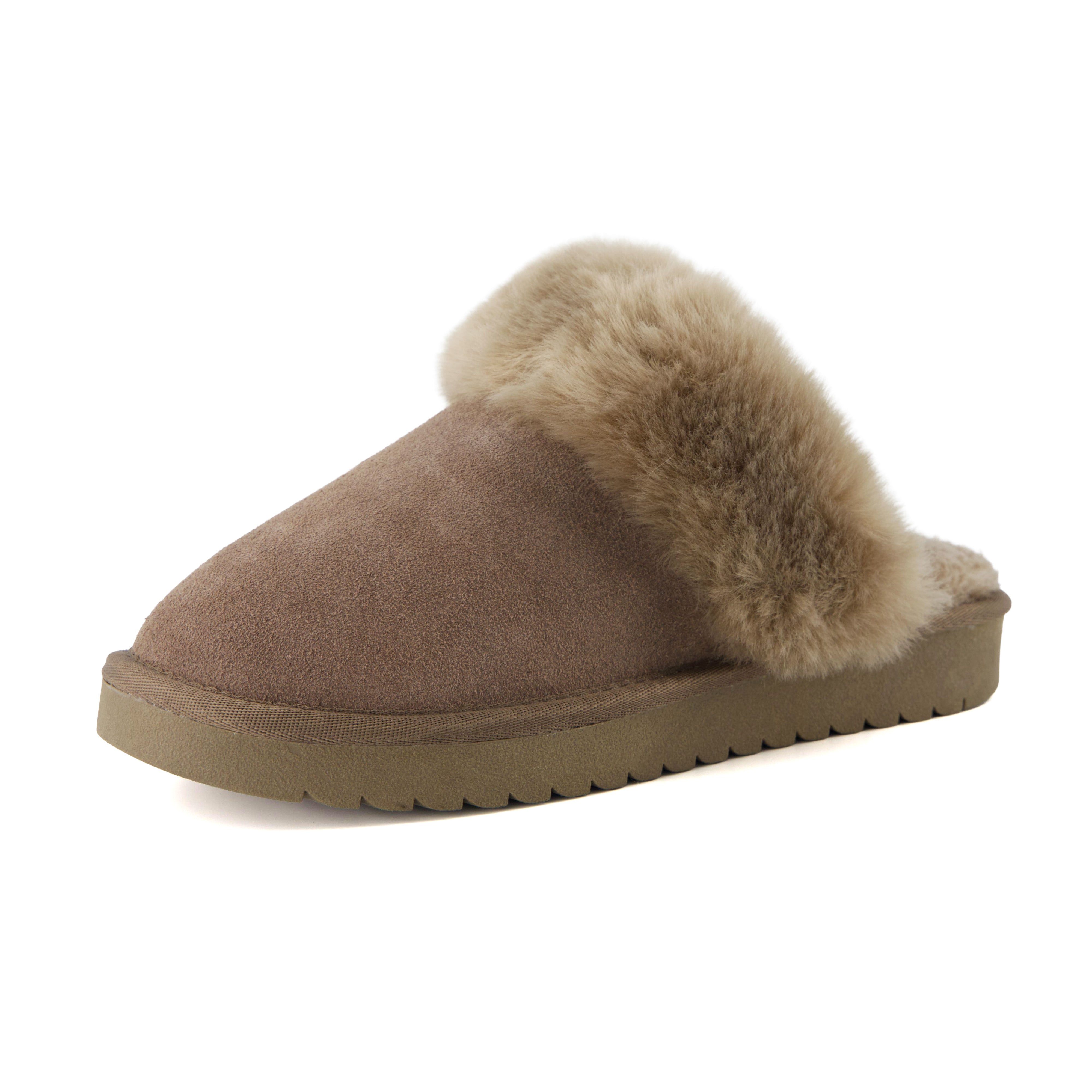Hush Suede Slippers Taupe
