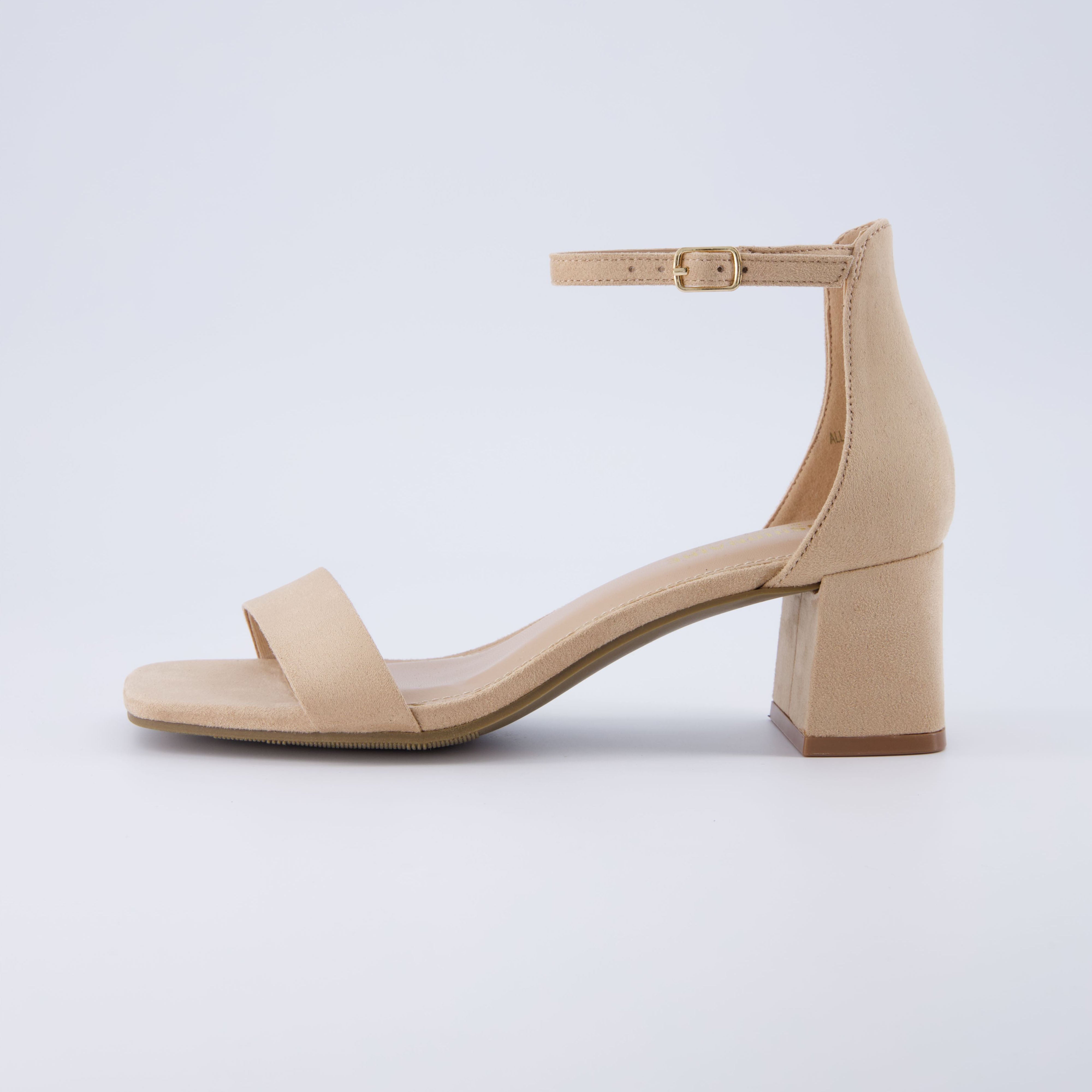 Abbey Block Heel Sandal Natural