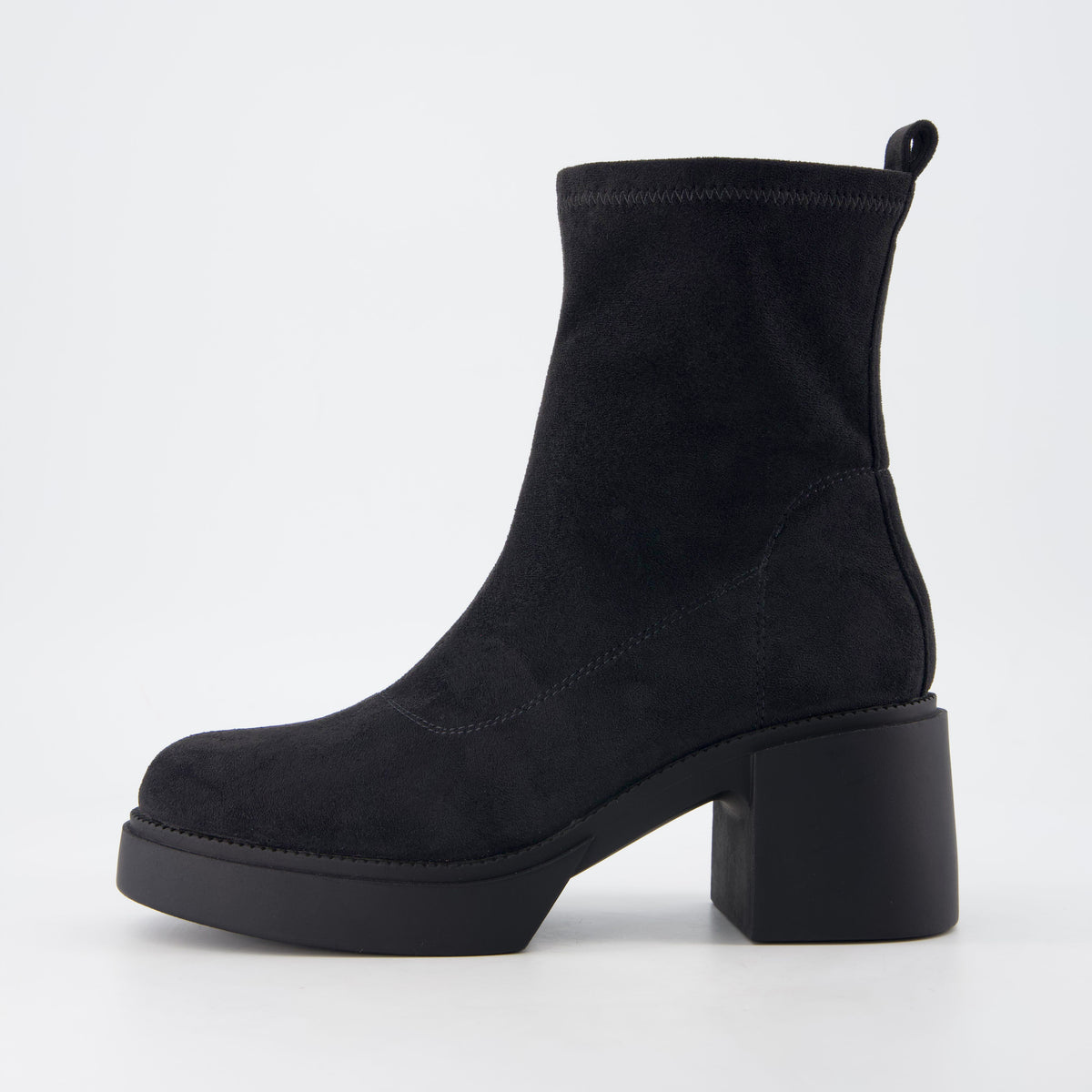 Agnes Platform GoGo Ankle Boots Black Medium