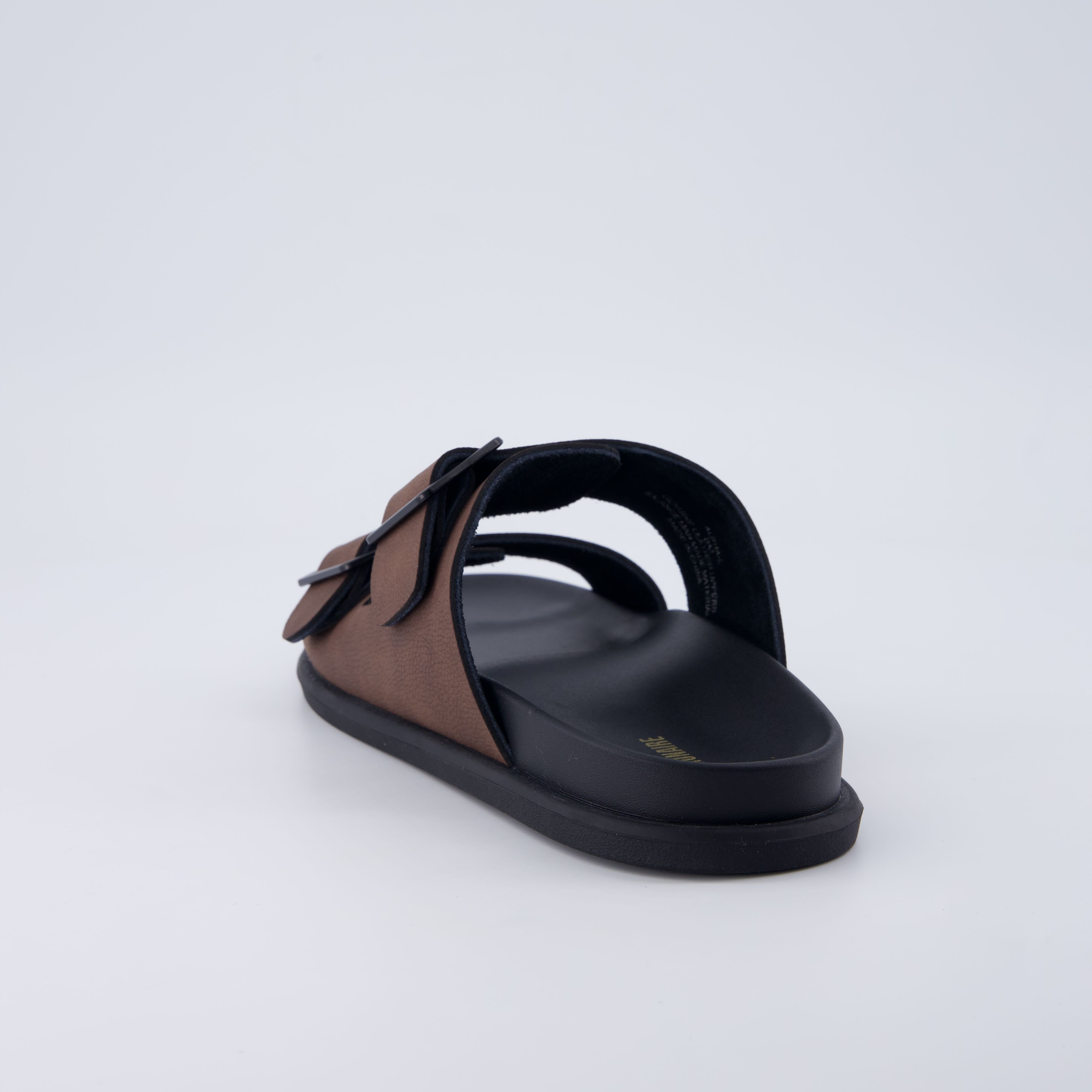 Alpha Genuine Leather Mens Sandals Brown Medium