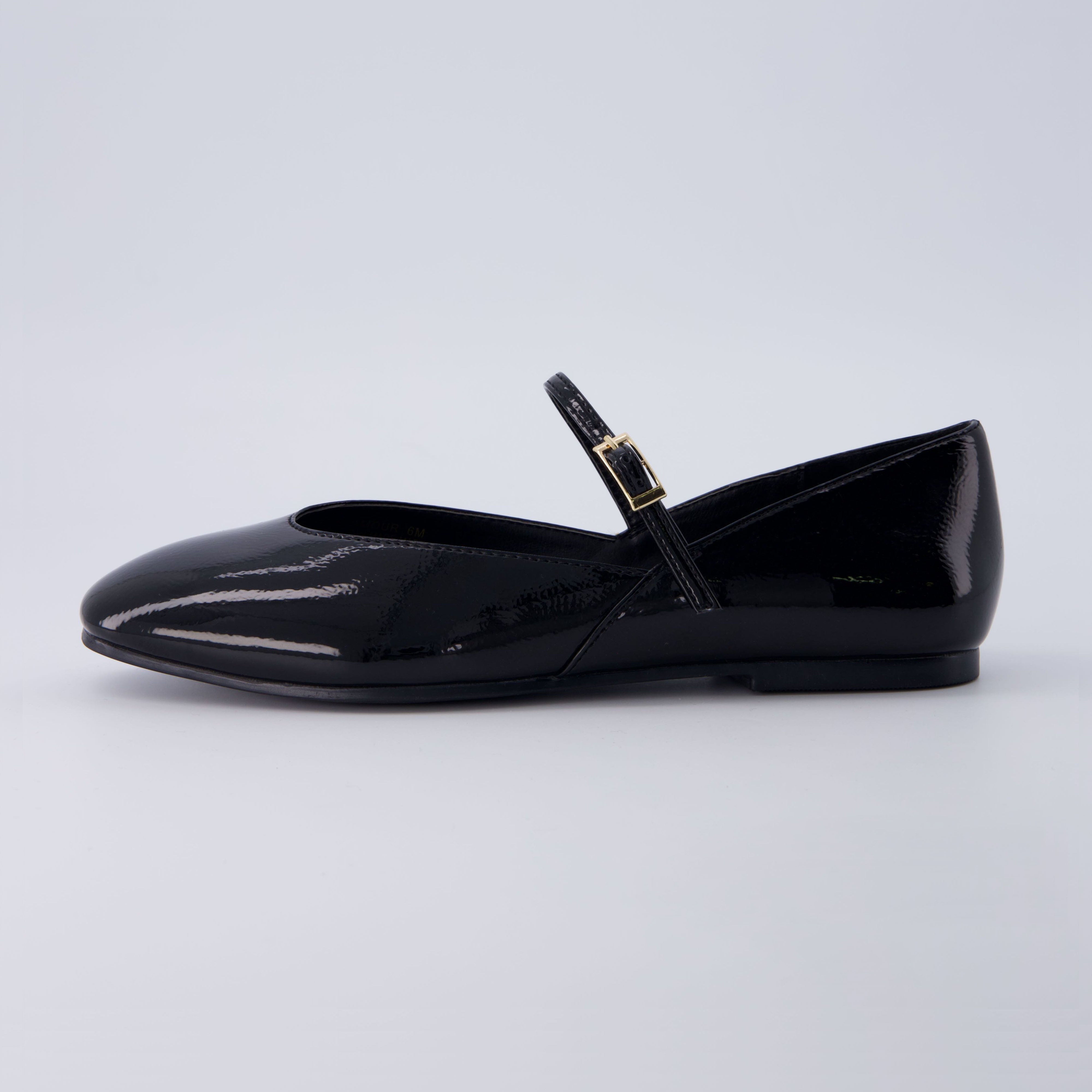 Amour Mary Jane Flat Black