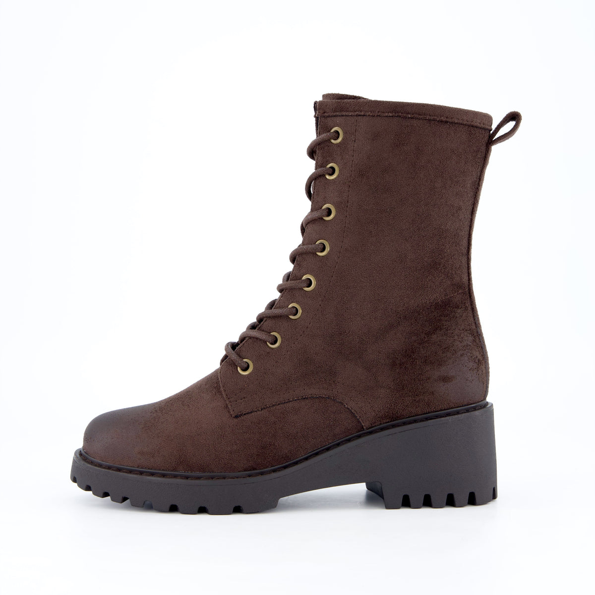 Andie Combat Ankle Boots Chocolate Medium