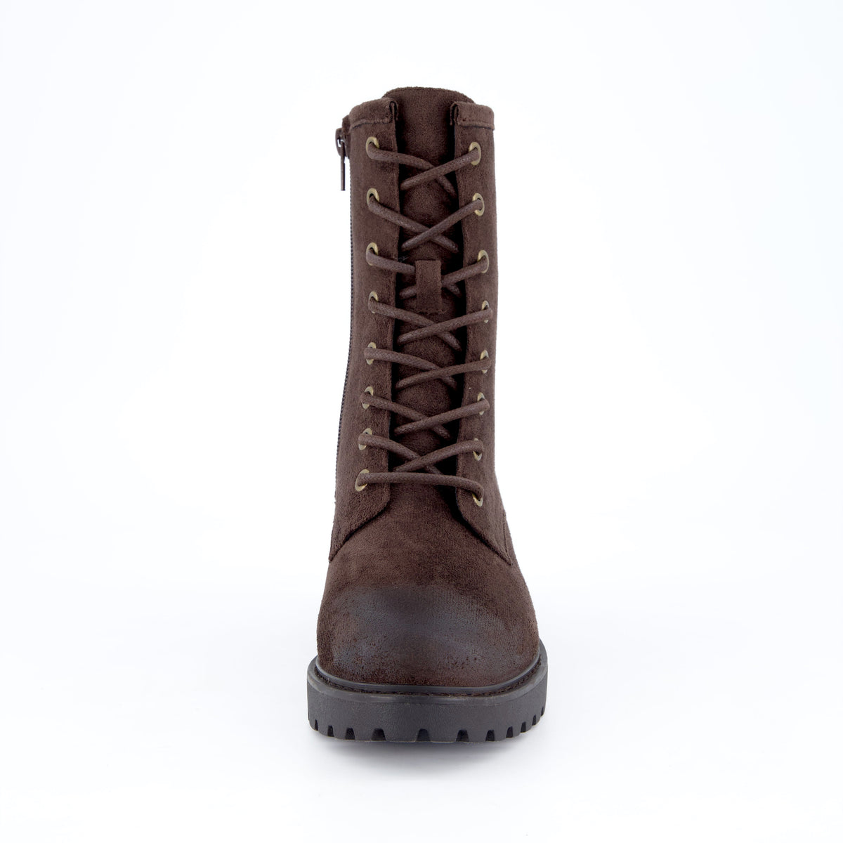 Andie Combat Ankle Boots Chocolate Medium