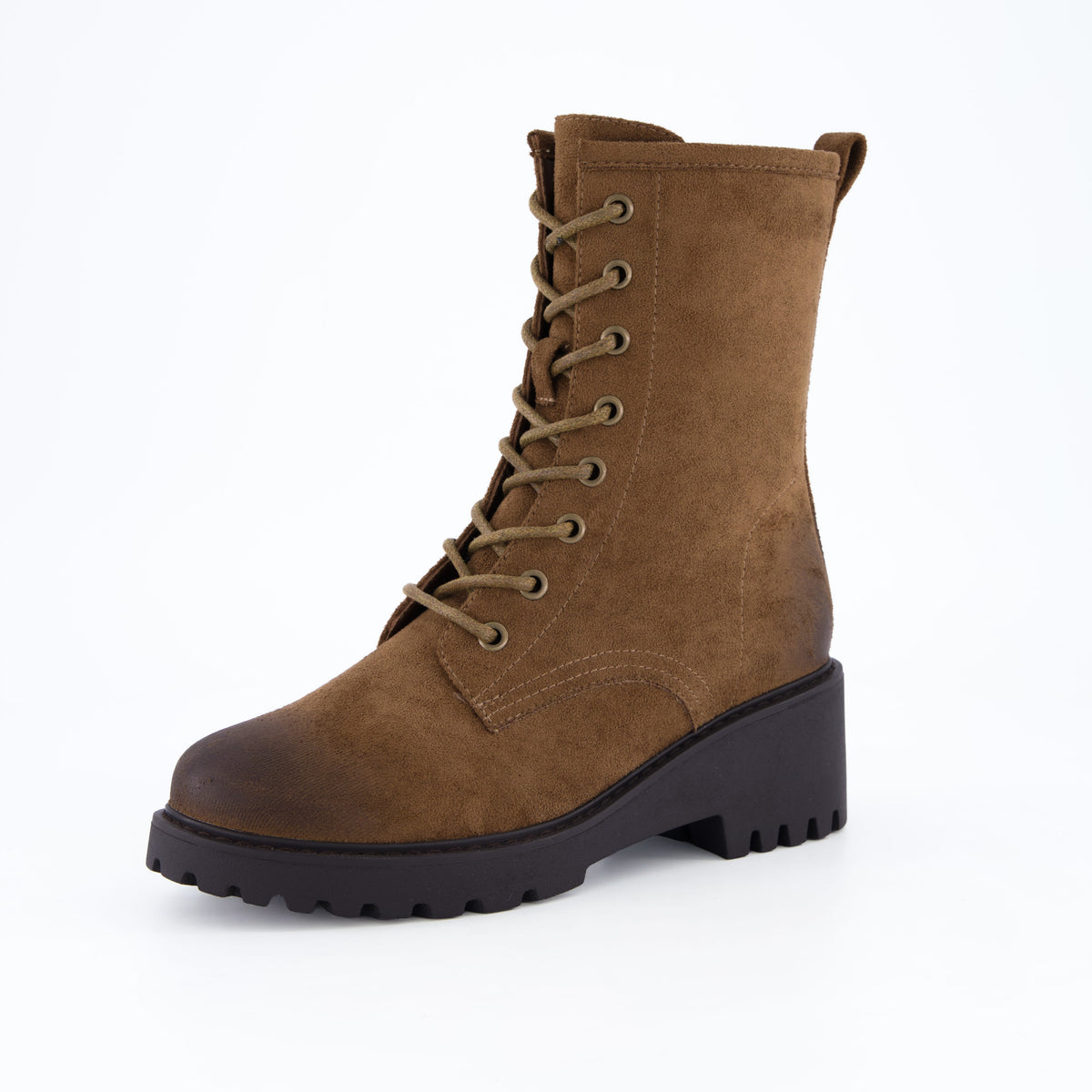Andie Combat Ankle Boots Tan Medium