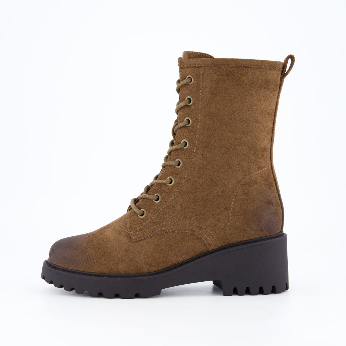 Andie Combat Ankle Boots Tan Medium