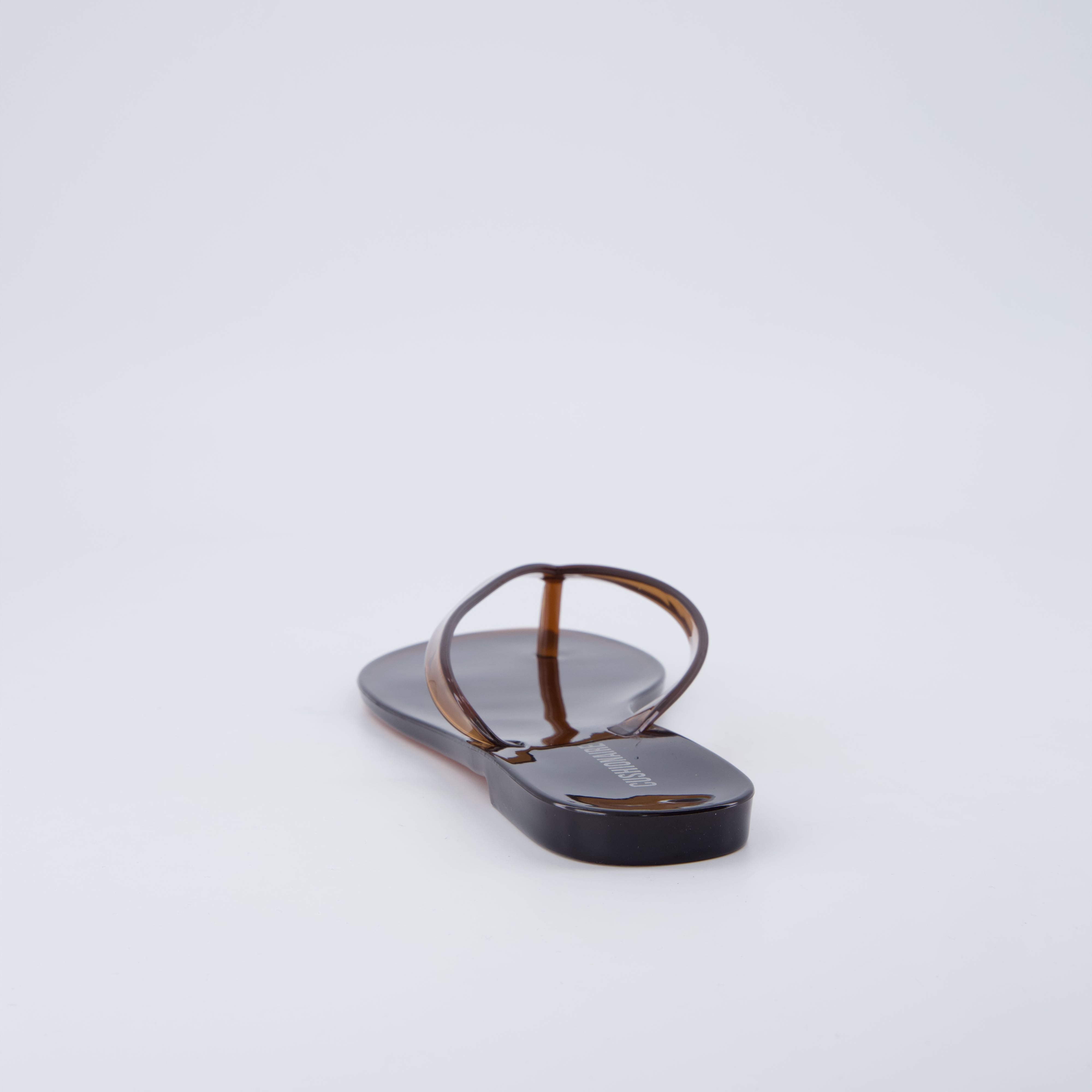 Aqua Jelly Flip Flops Chocolate Medium