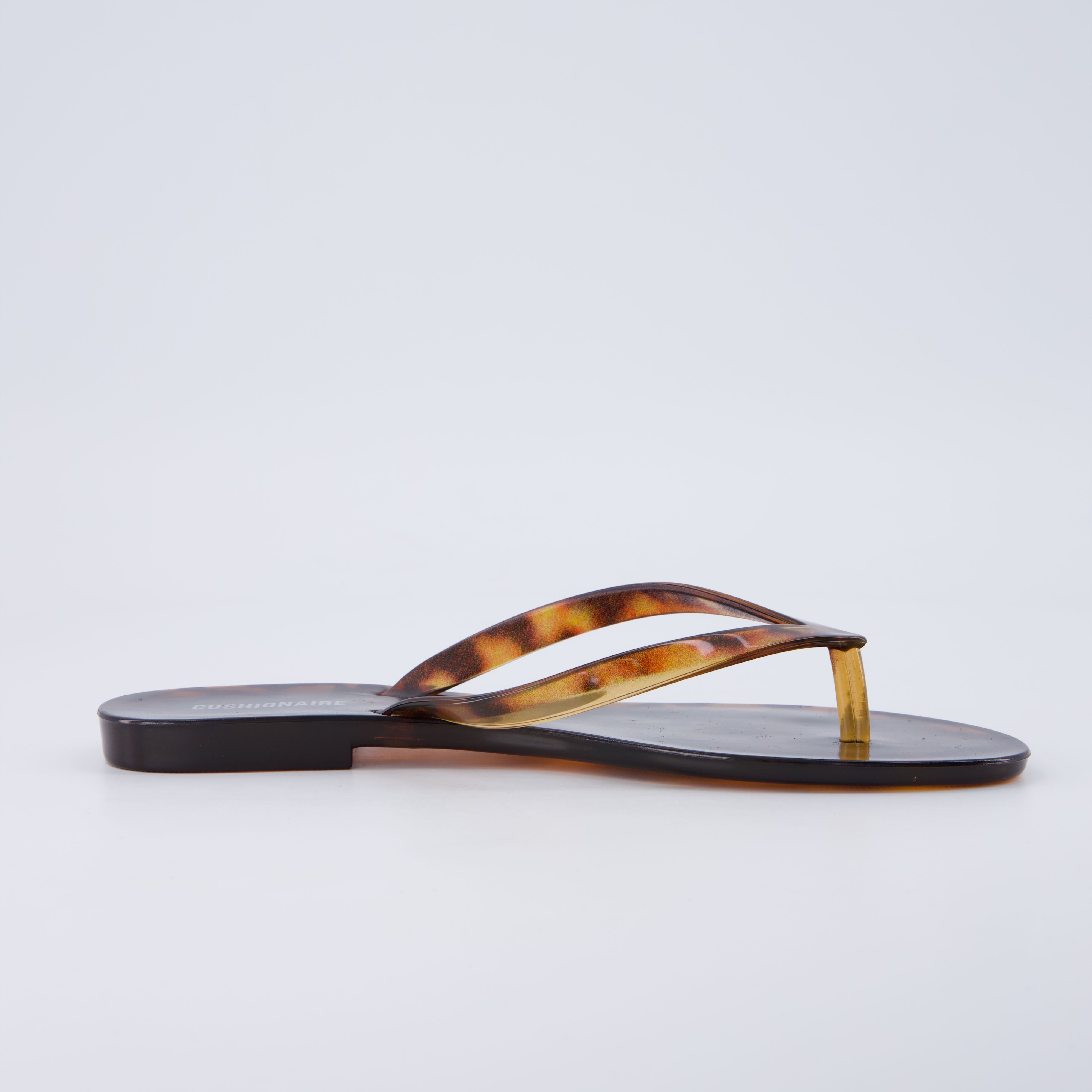 Aqua Jelly Flip Flops Tortoise Medium