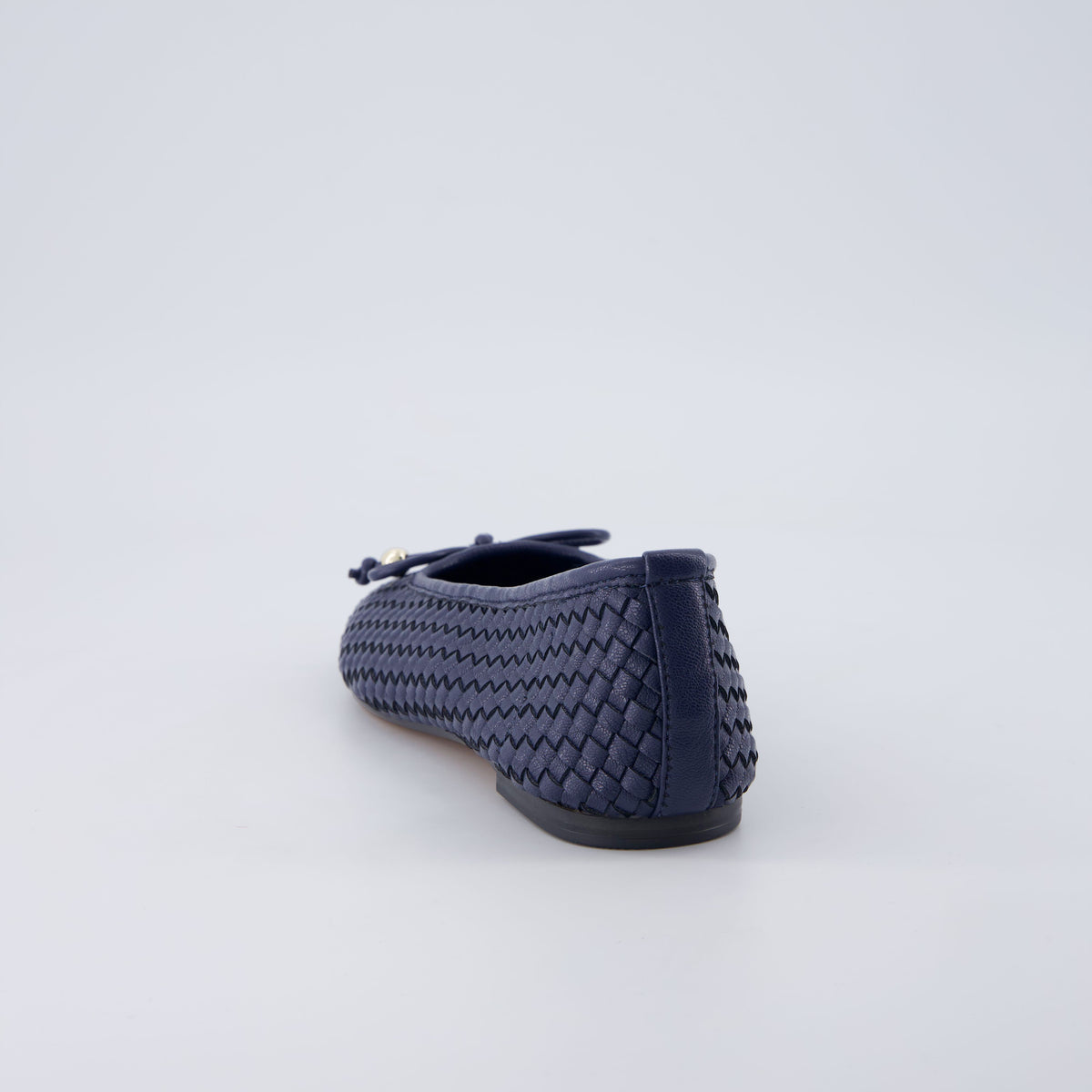 Audrey Woven Ballet Flats Navy Medium