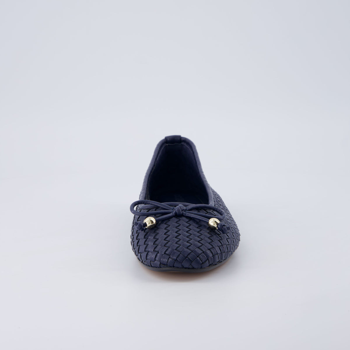 Audrey Woven Ballet Flats Navy Medium