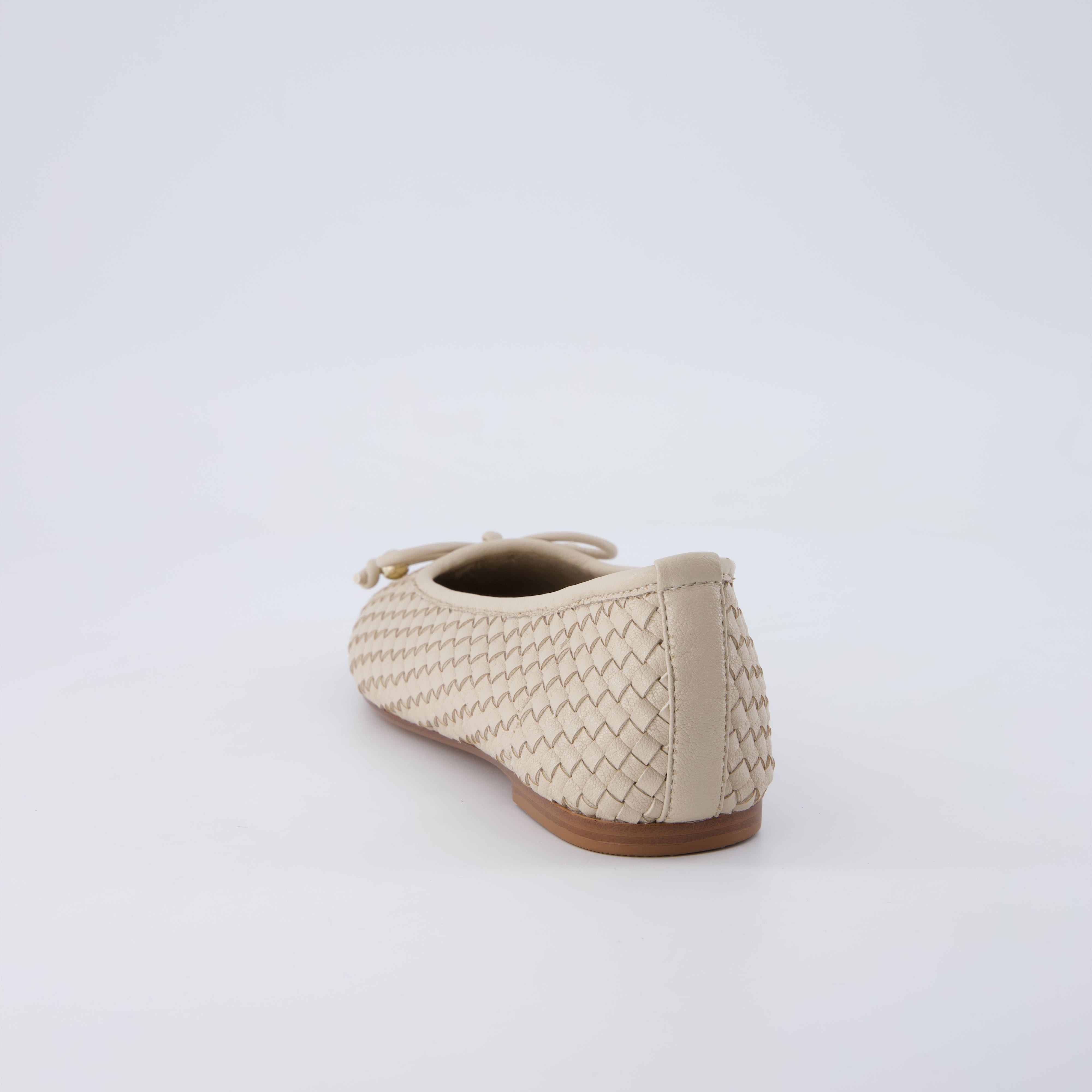 Audrey Woven Ballet Flats Wheat Medium
