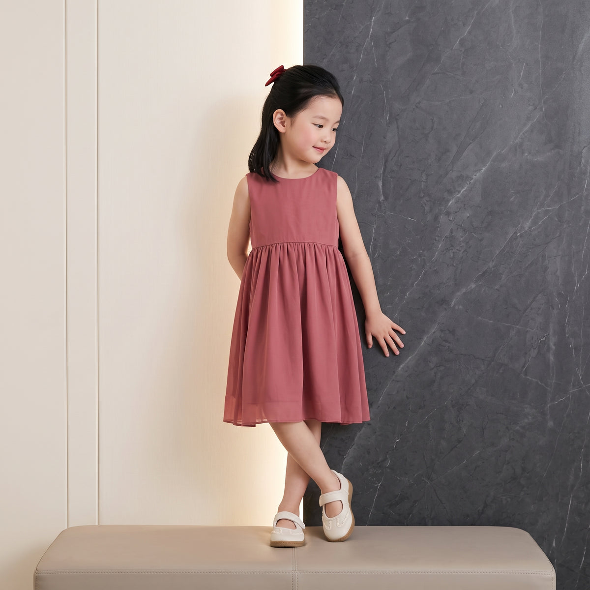 Babs Girls Mary Jane Shoes Ivory Medium