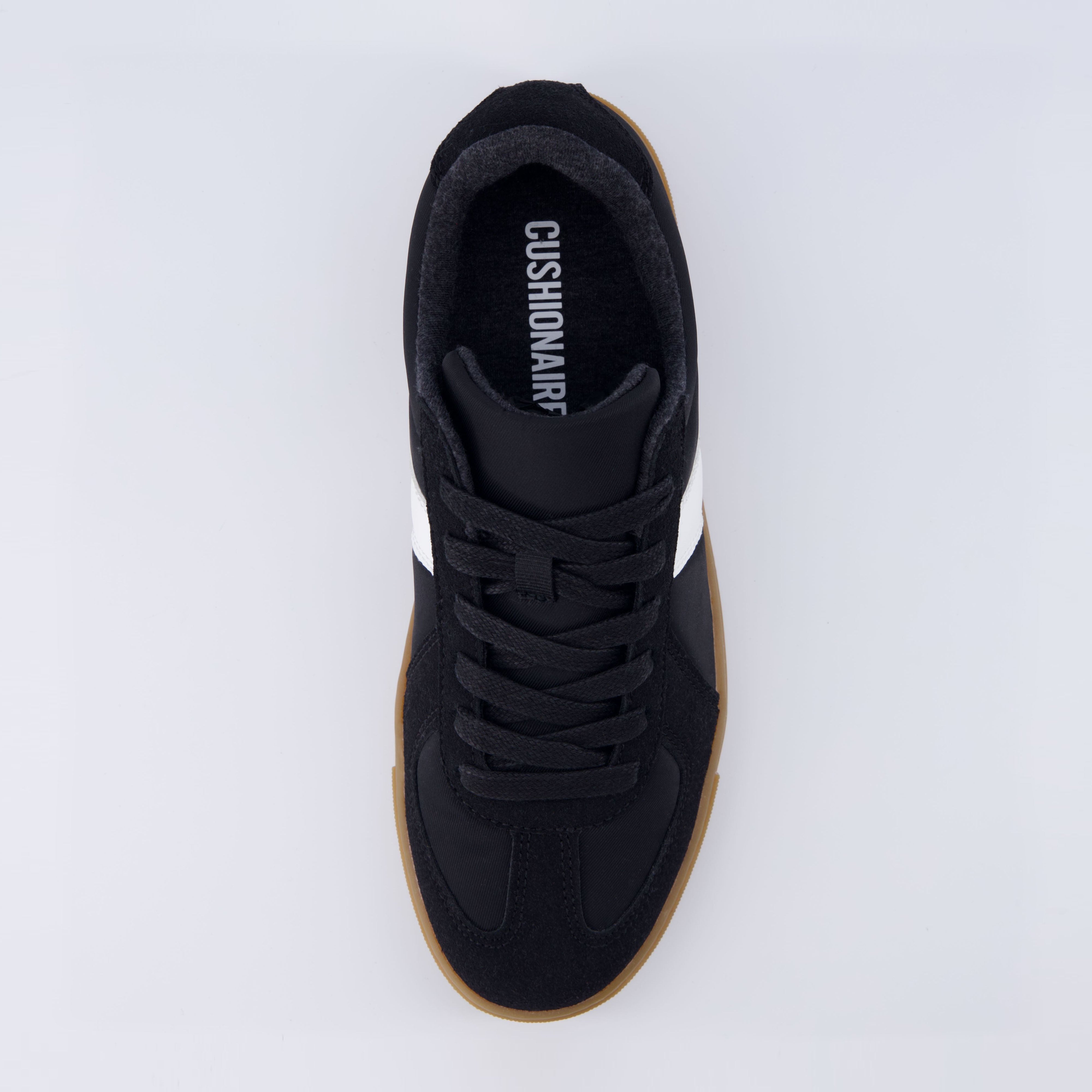 Bailey Lace Up Sneaker Black White