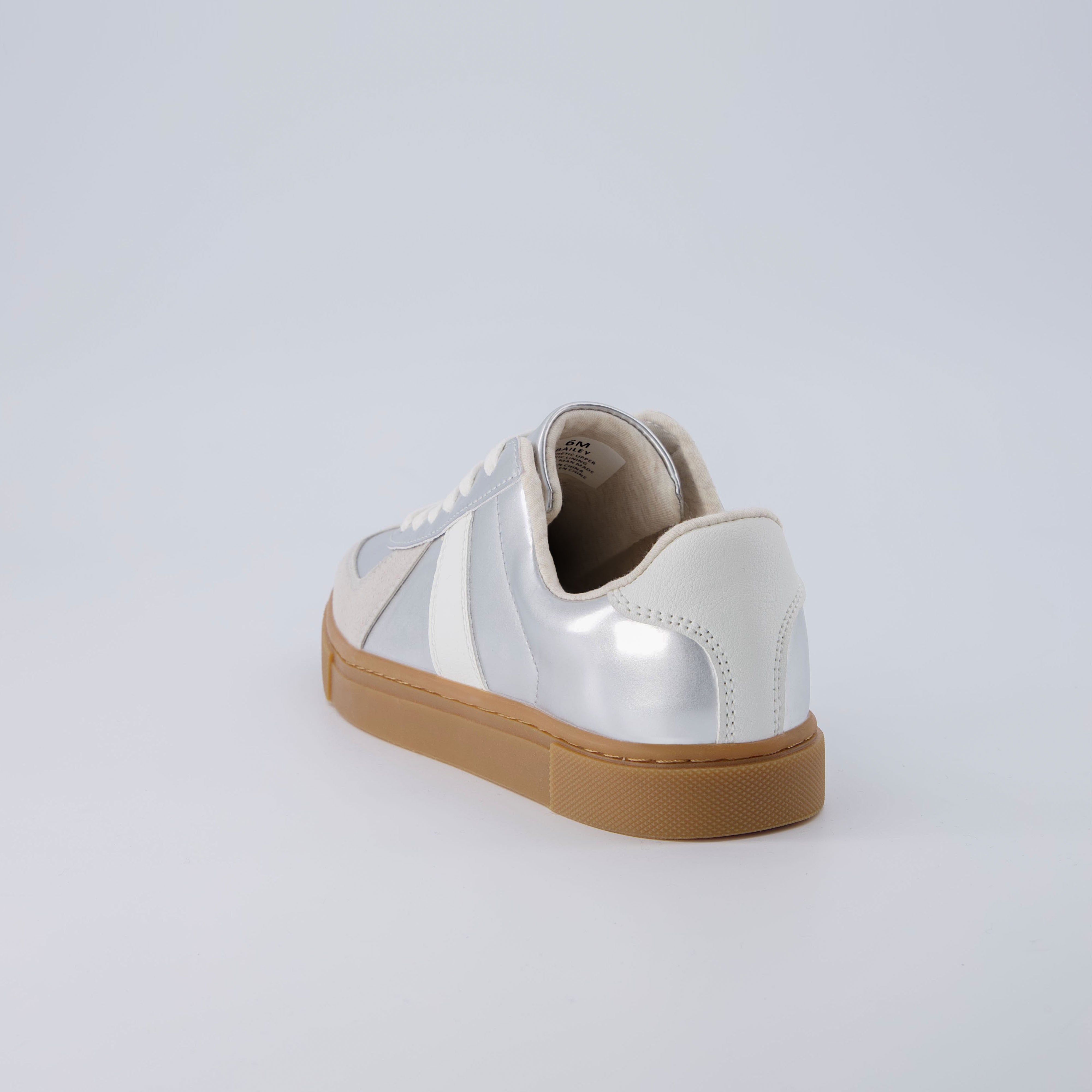 Bailey Lace Up Sneaker Silver