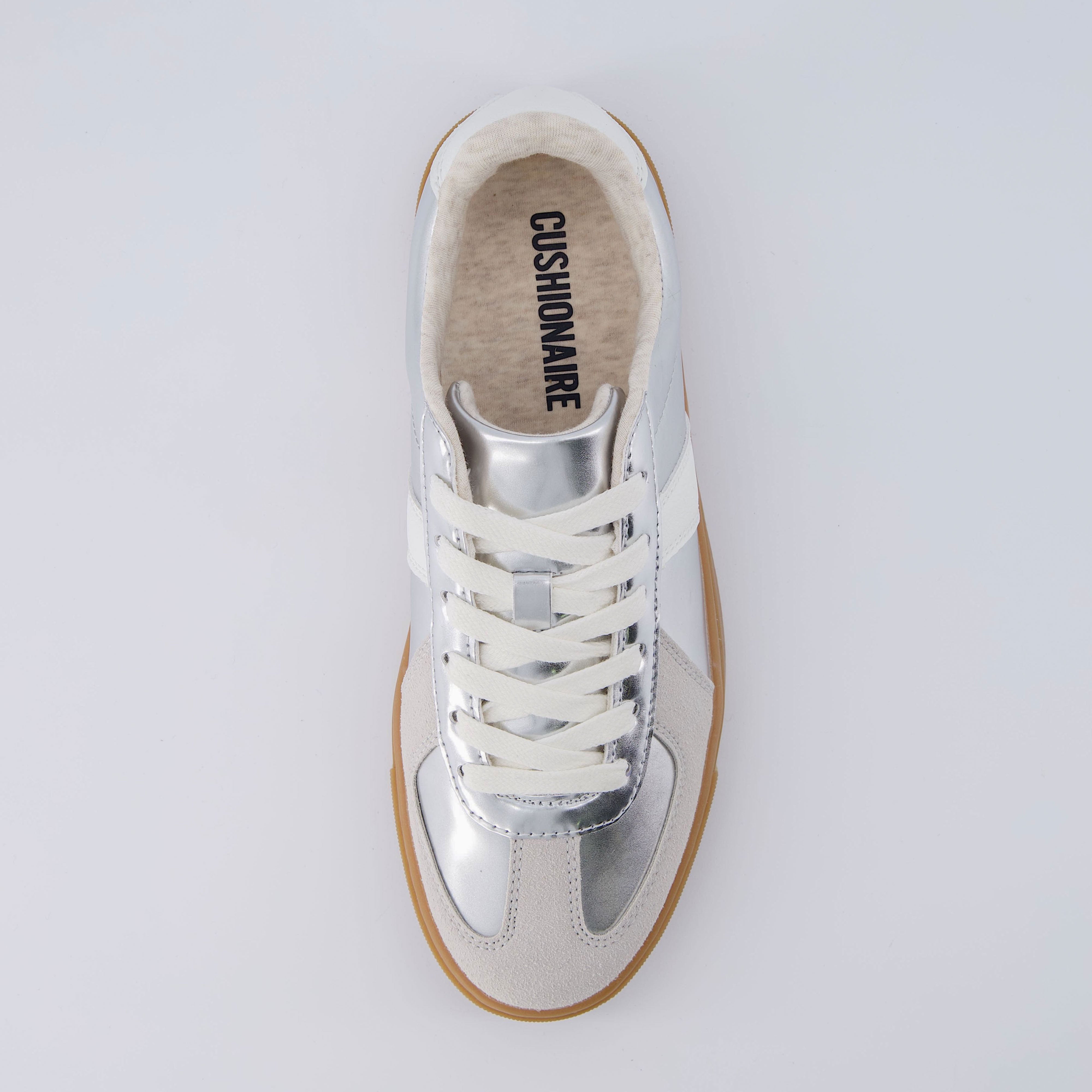 Bailey Lace Up Sneaker Silver