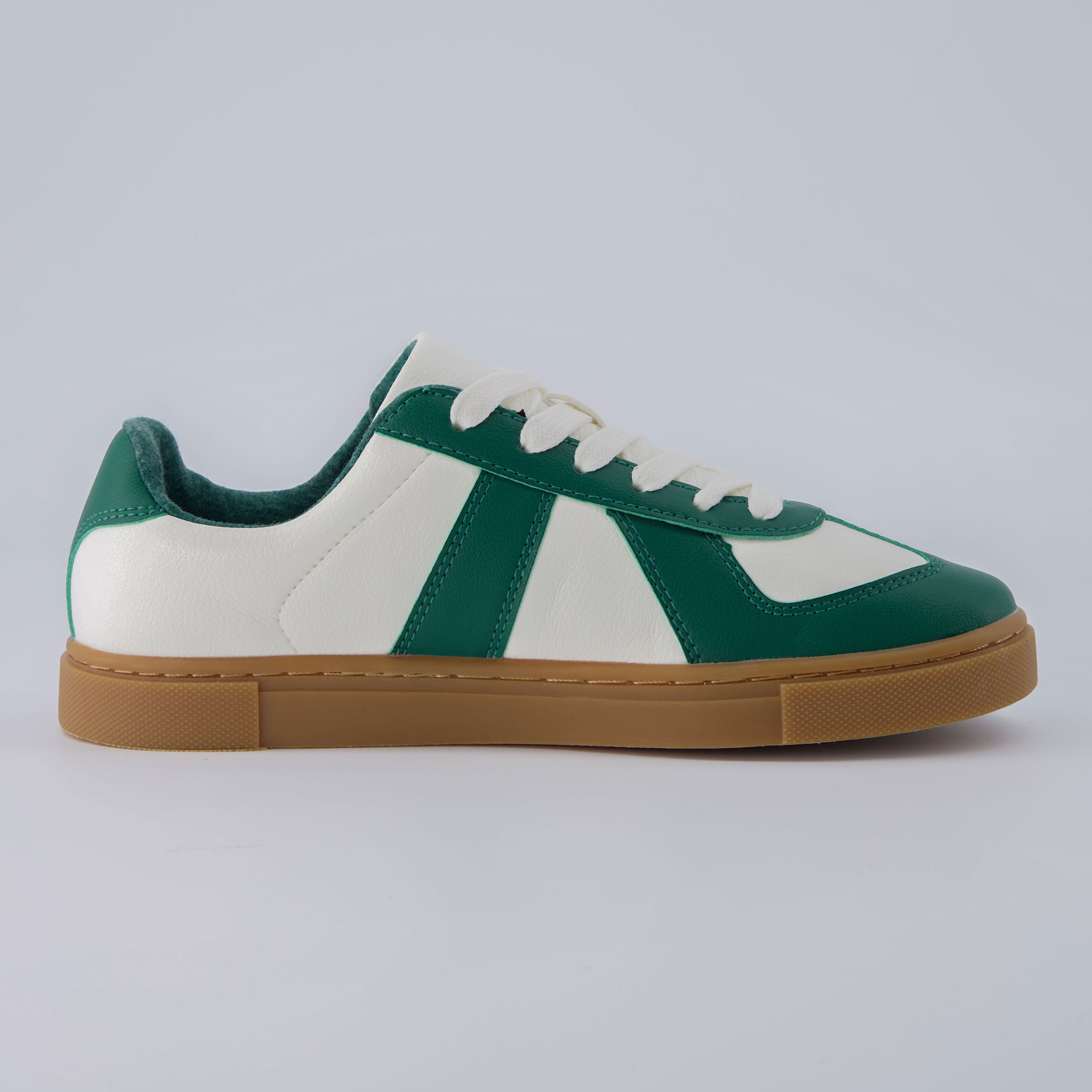 Bailey Lace Up Sneaker White Green
