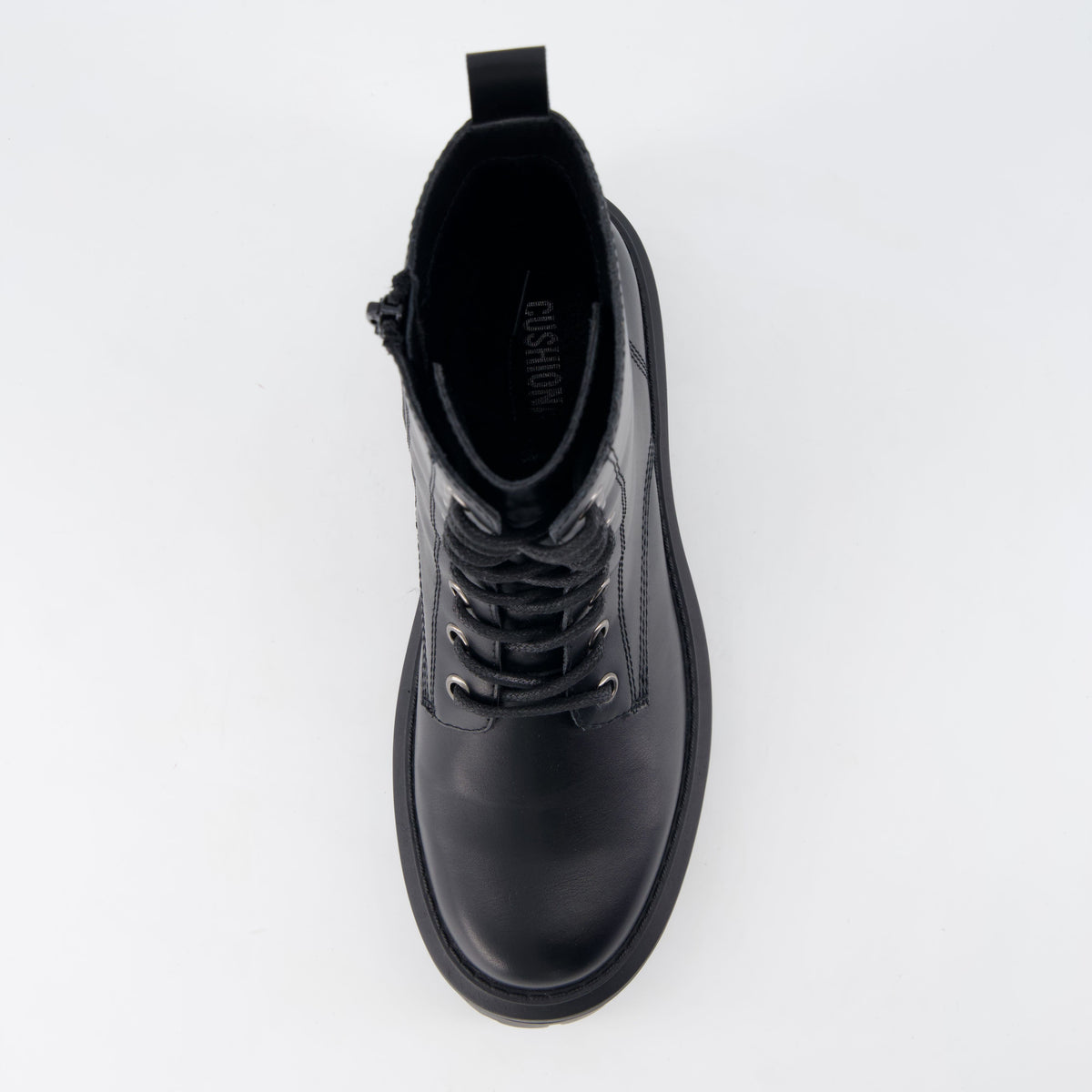Balzac Womens Combat Boots Black Medium