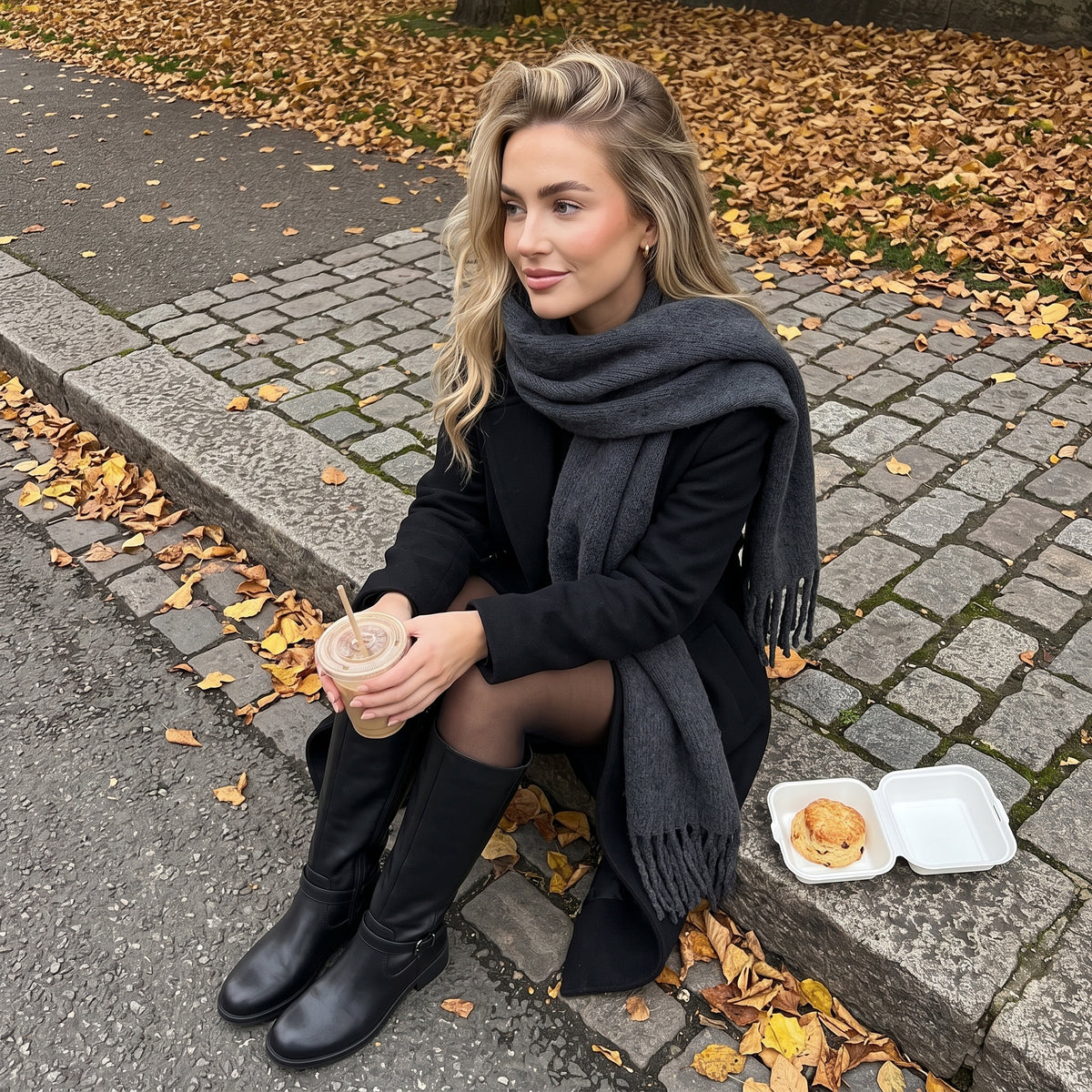 Baxter Knee High Boots Black