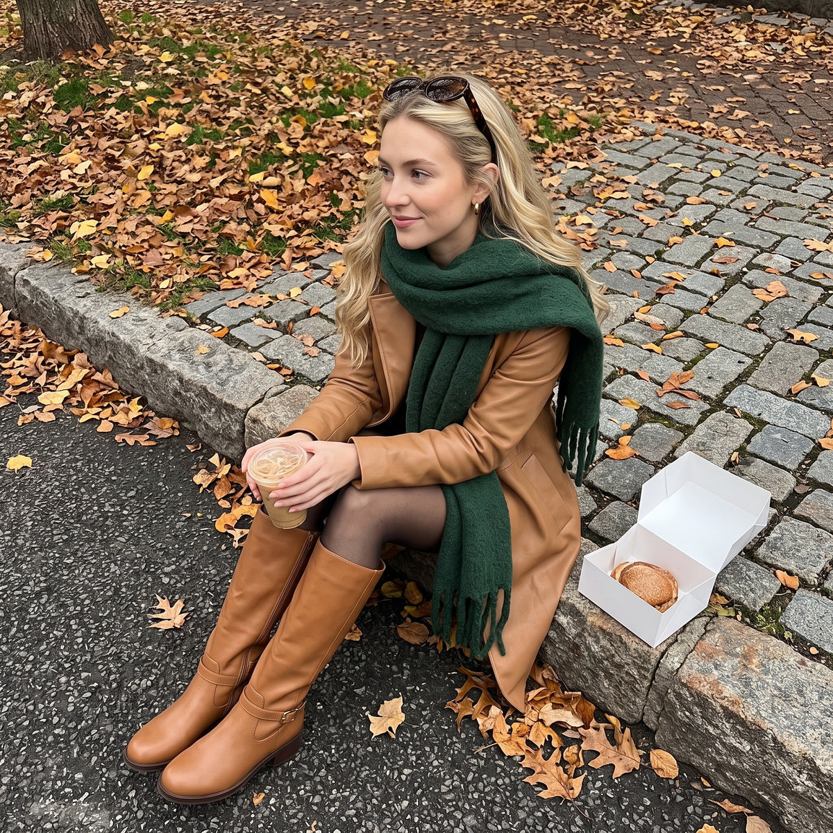 Baxter Knee High Boots Saddle