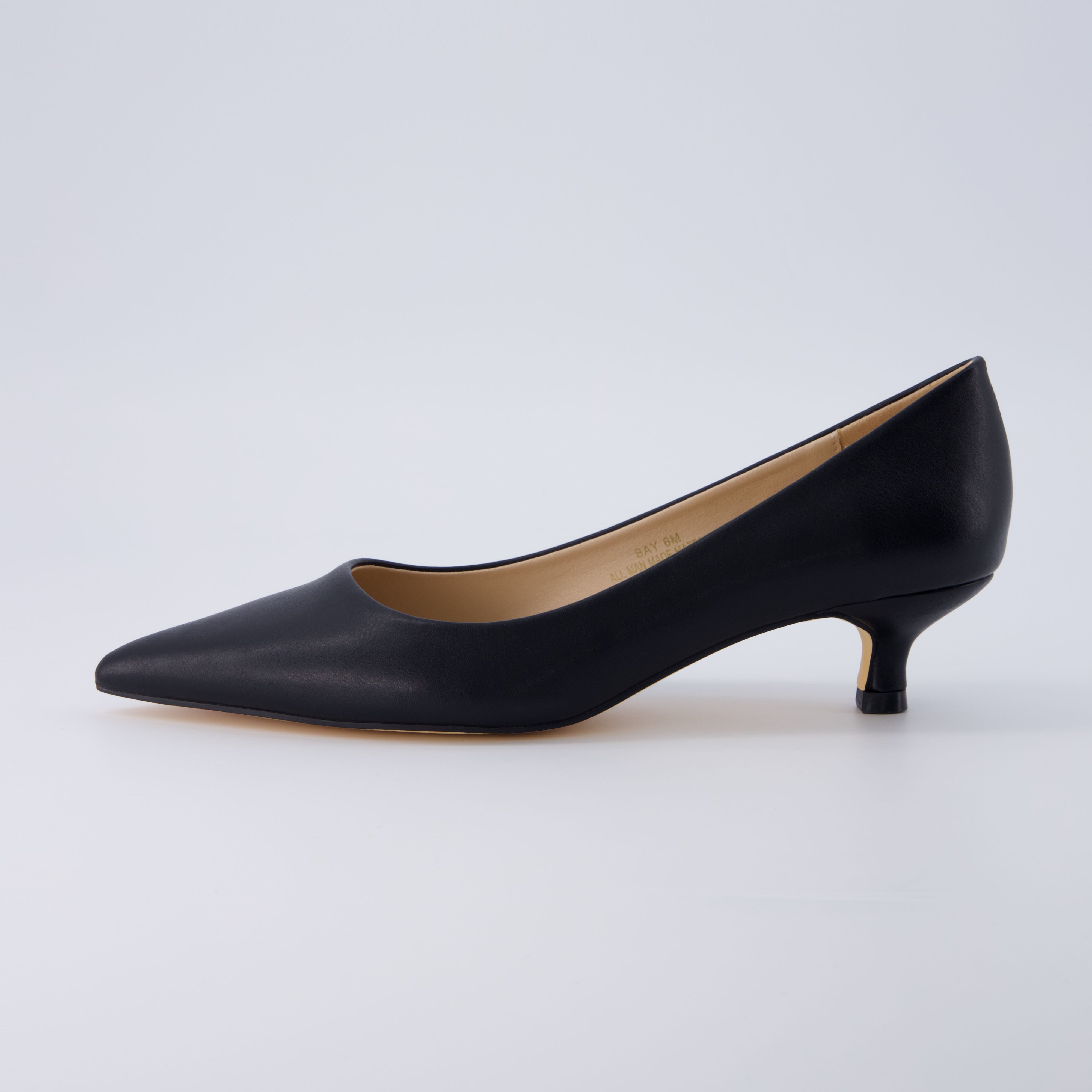 Bay Kitten Heel Pump Black