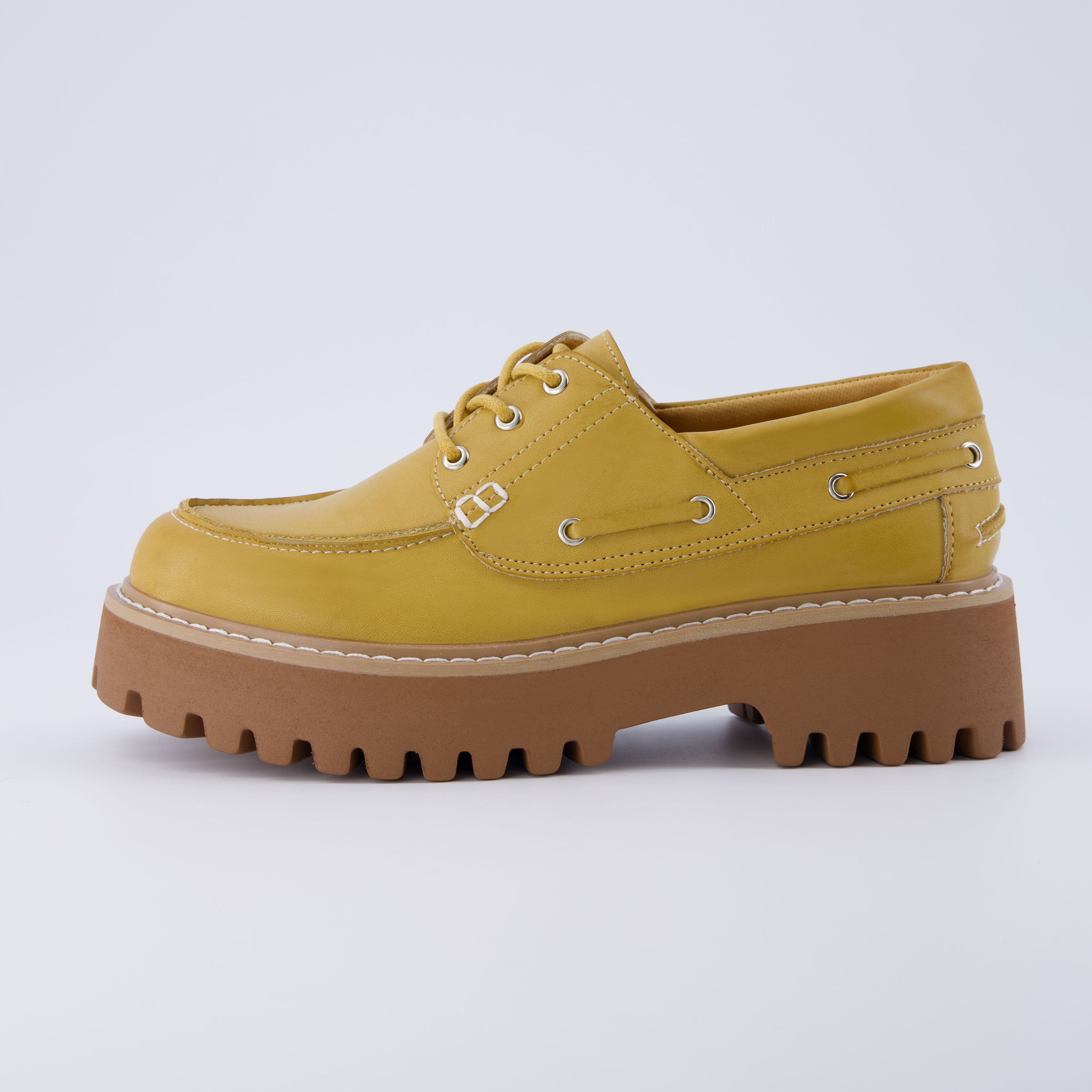 Beam Chunky Boat Loafer Honey