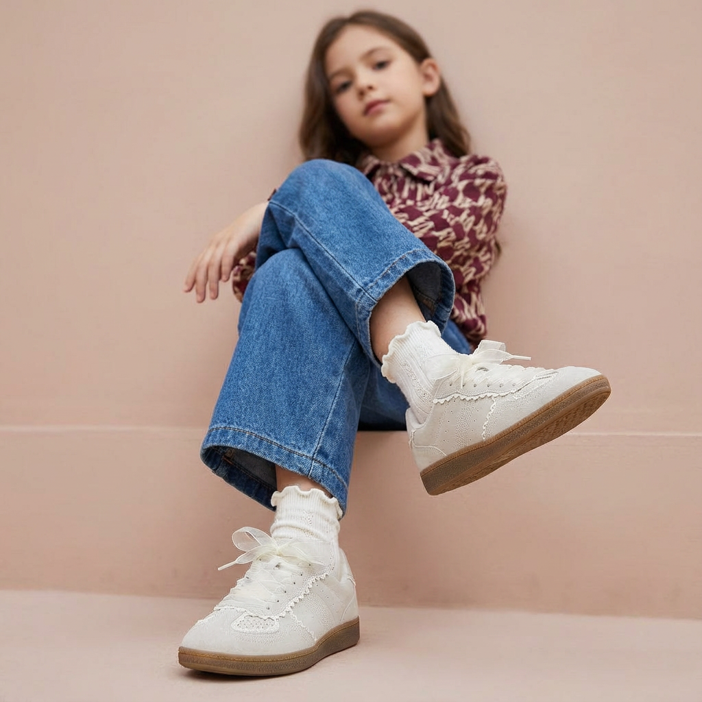 Belinda-K Lace Sneaker Ivory Medium