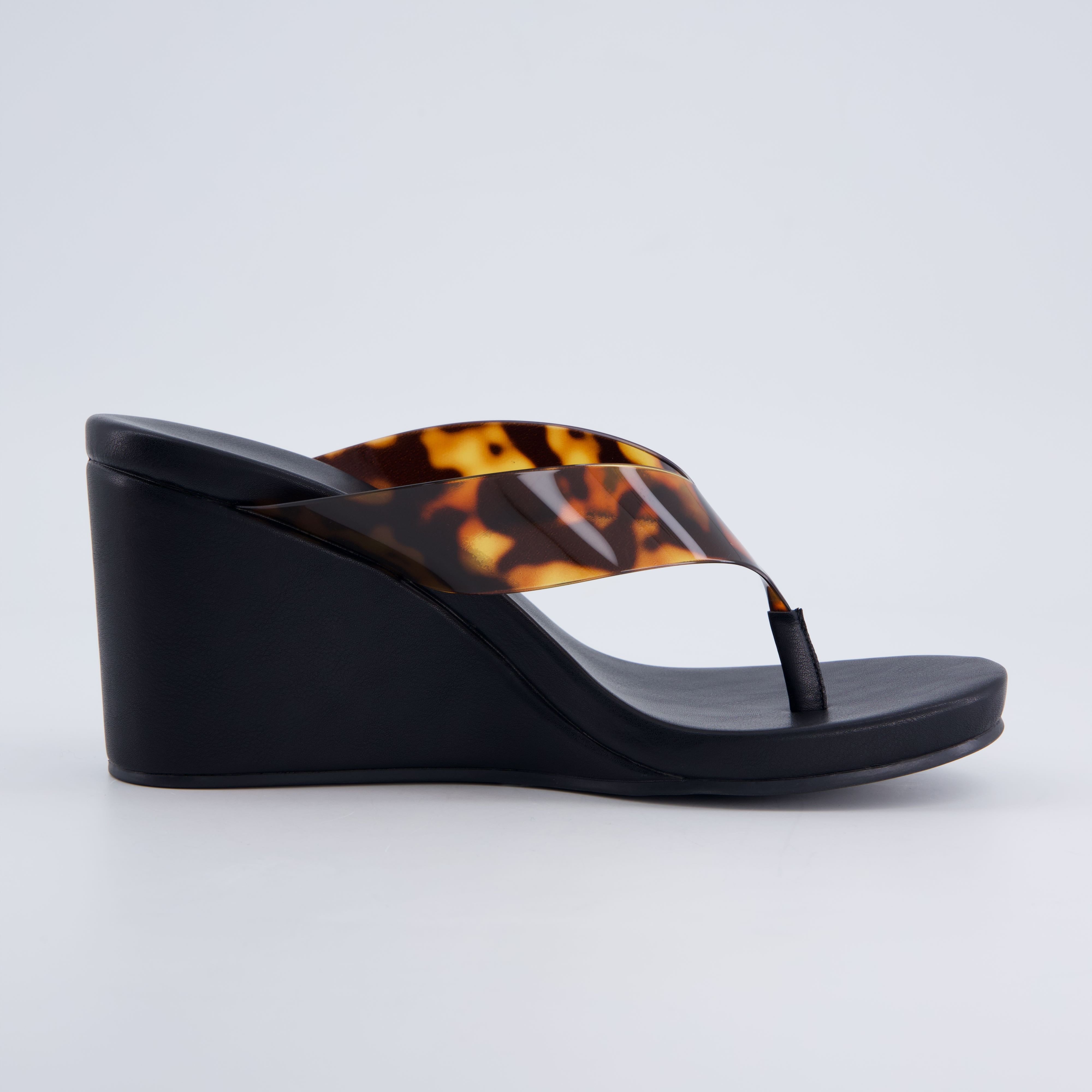 Bera Platform Sandals Clear