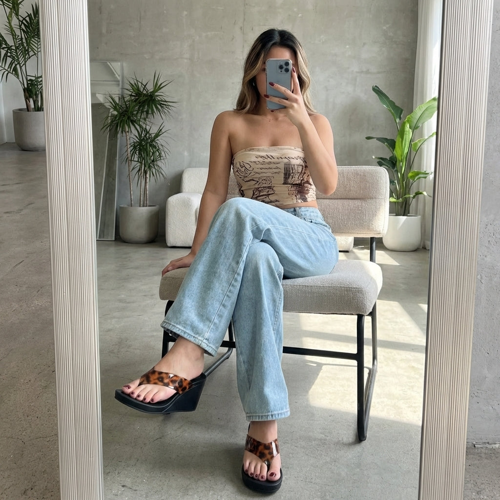 Bera Platform Sandals Clear