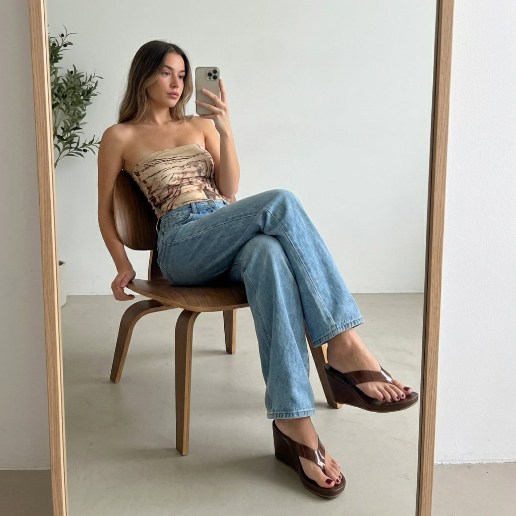 Bera Platform Sandals Whiskey