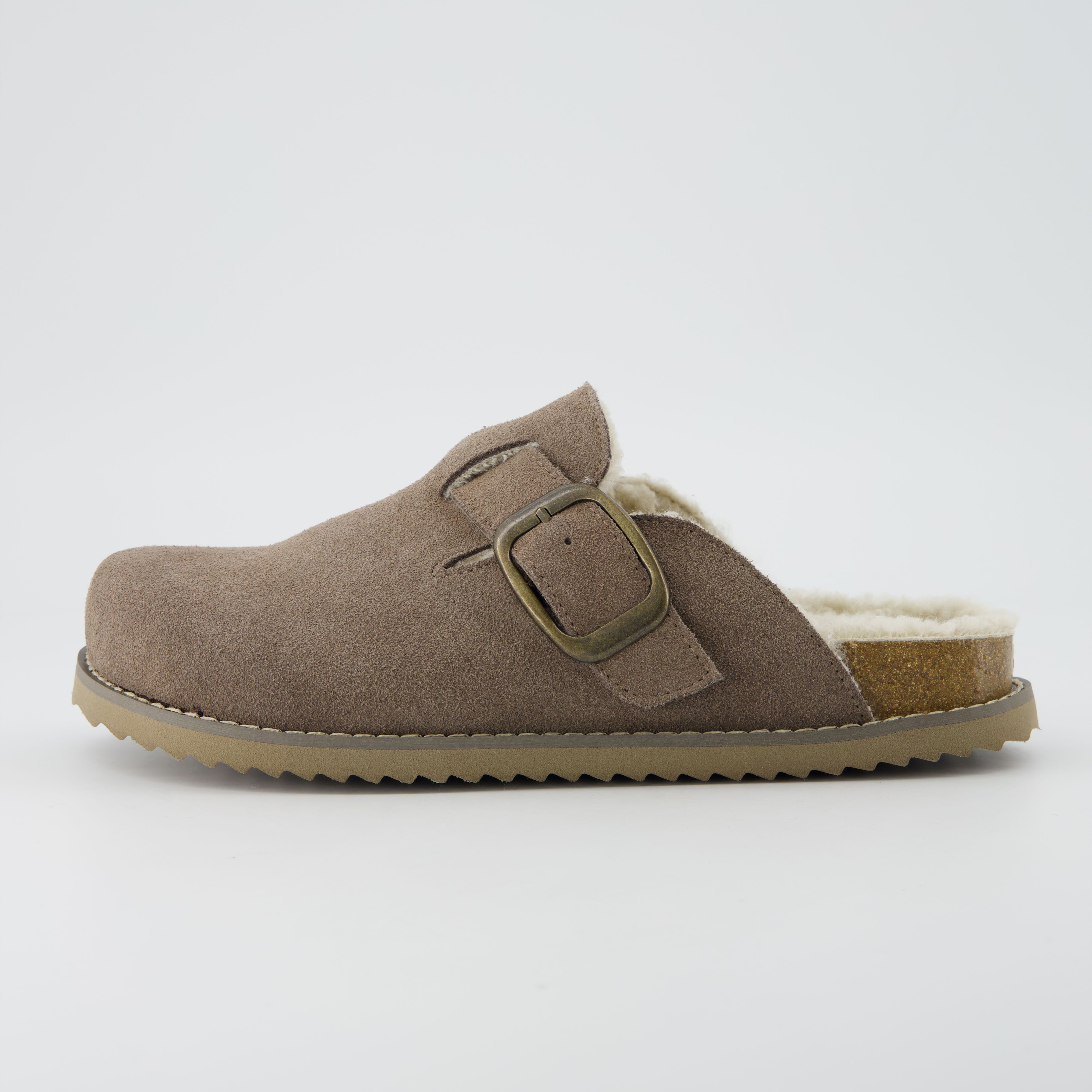 Blain Fur Genuine Suede Clogs
