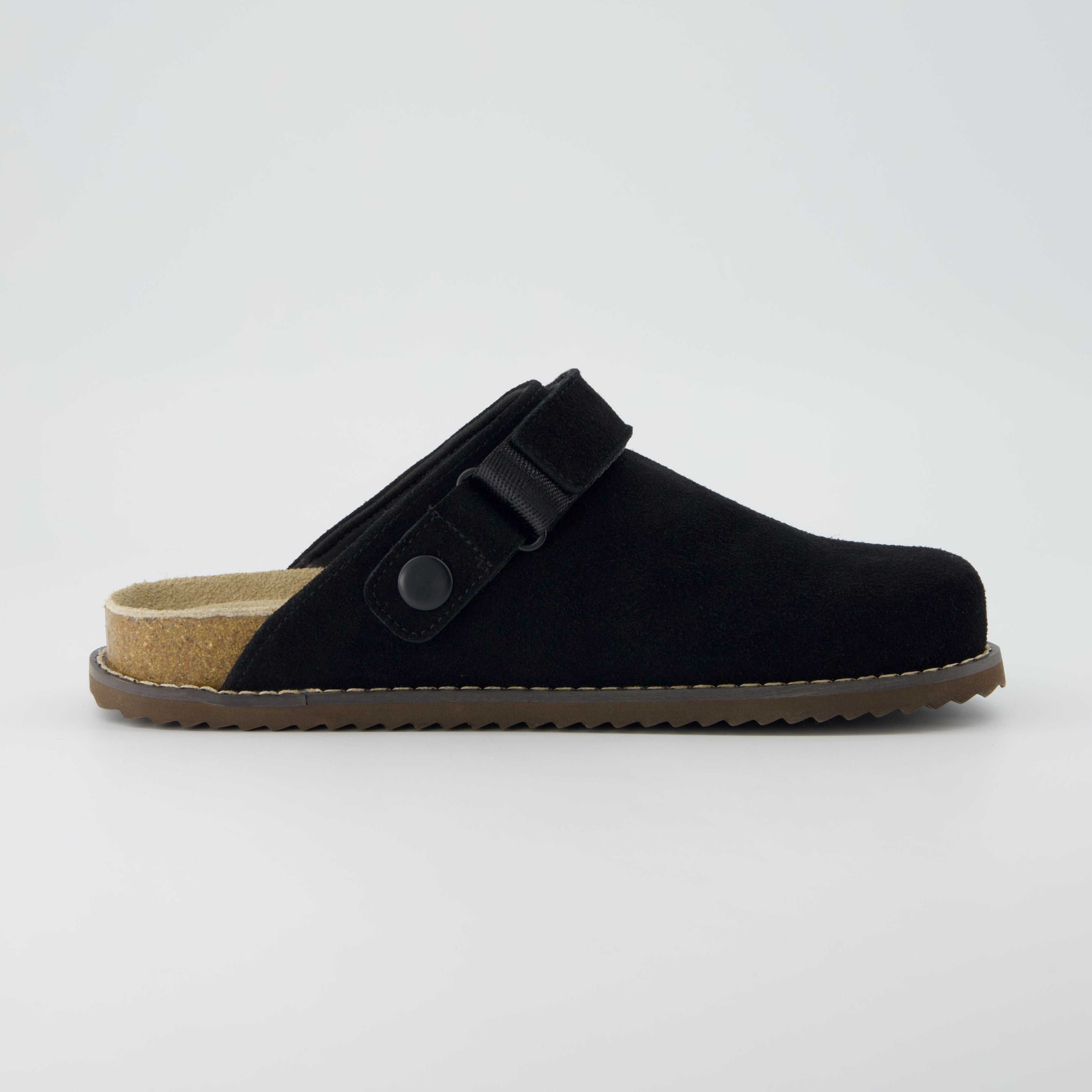 Boulder Suede Clog Black