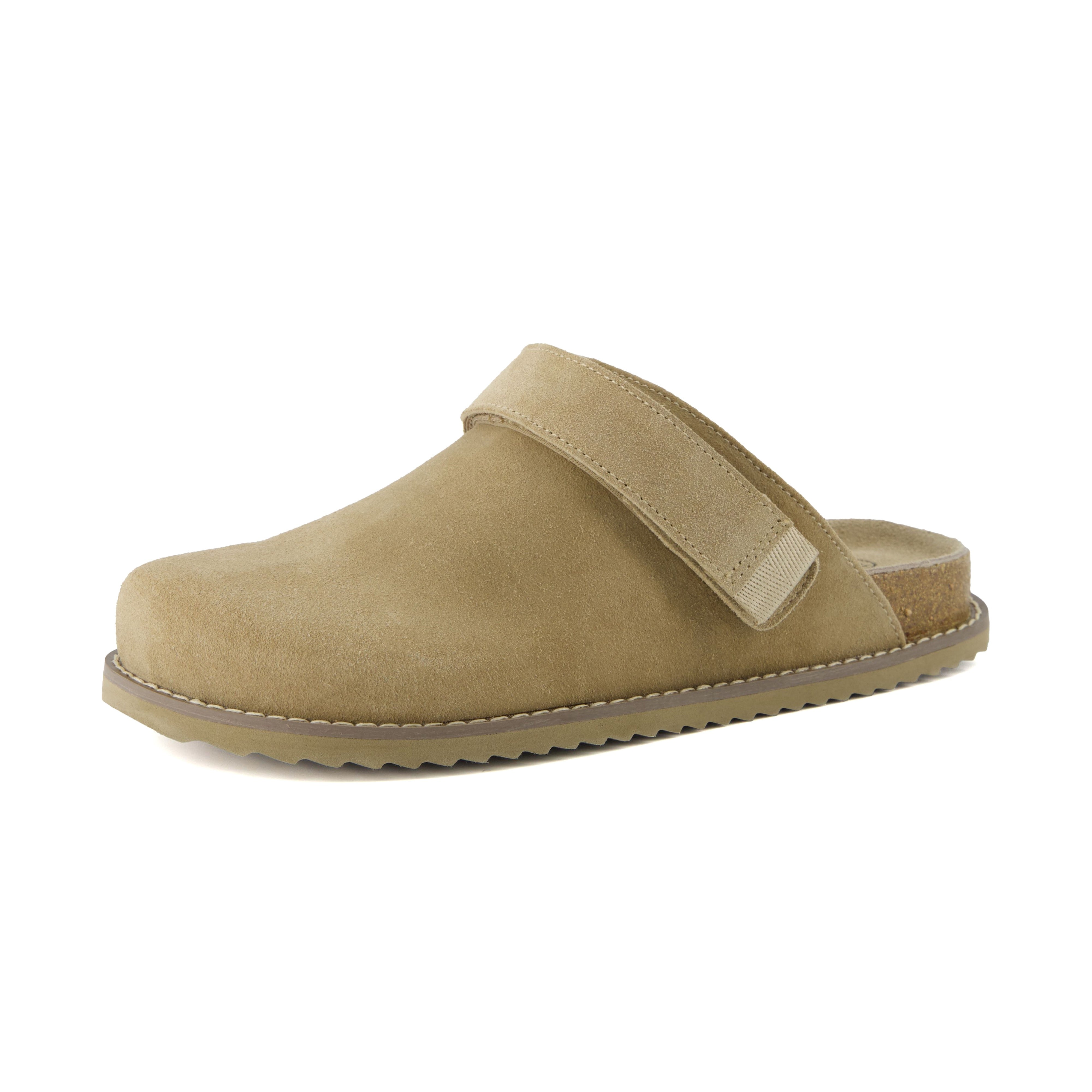 Boulder Suede Clog Biscuit
