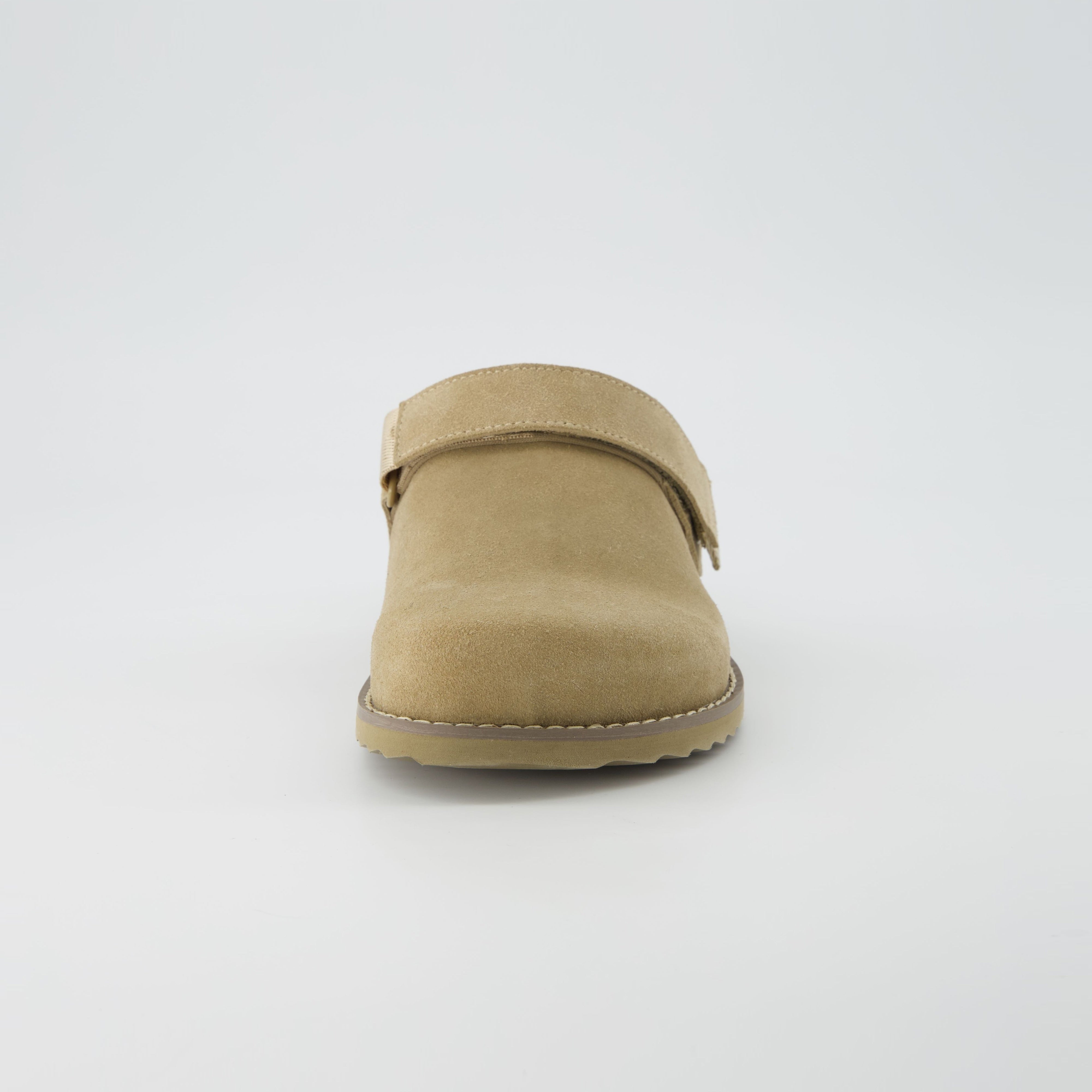 Boulder Suede Clog Biscuit