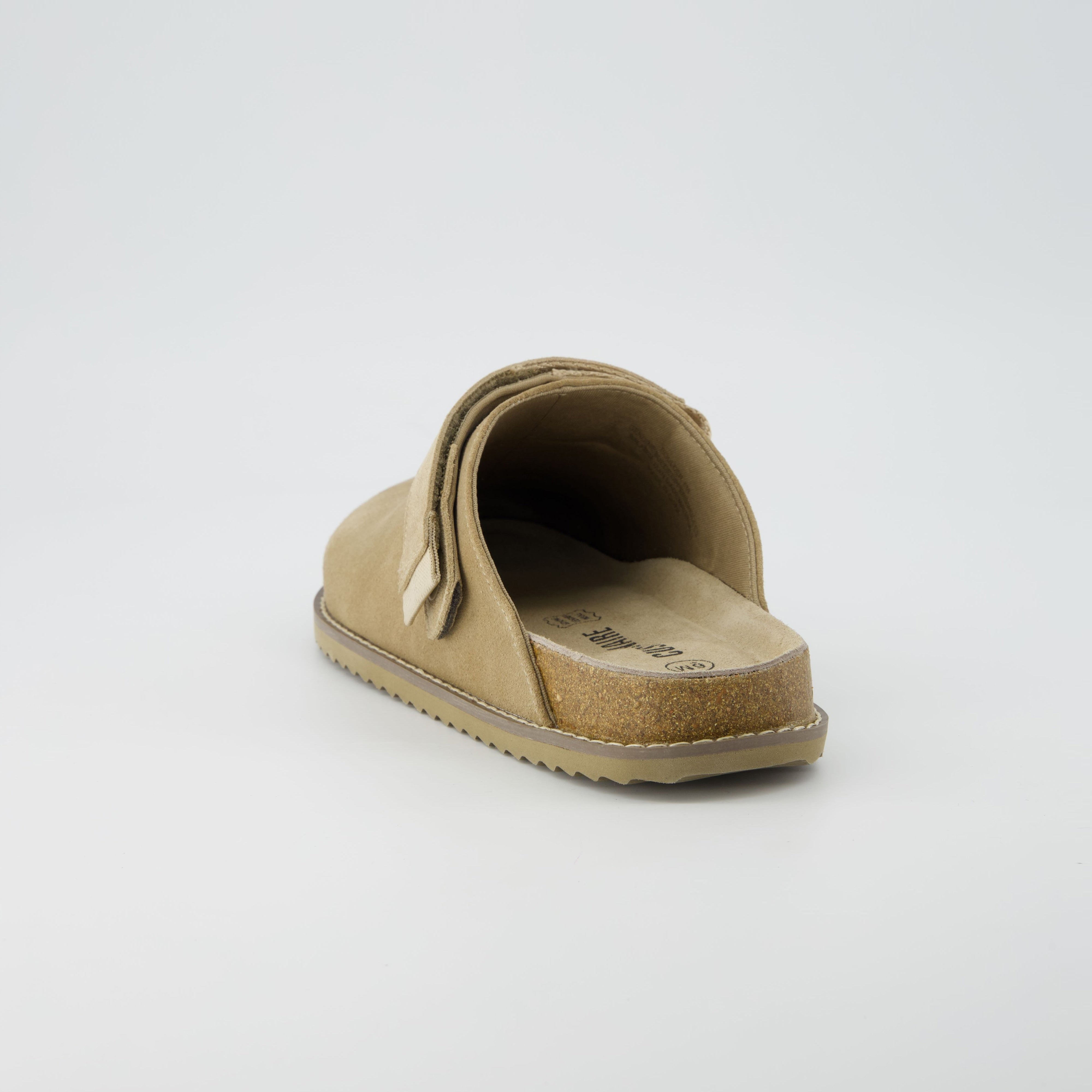 Boulder Suede Clog Biscuit