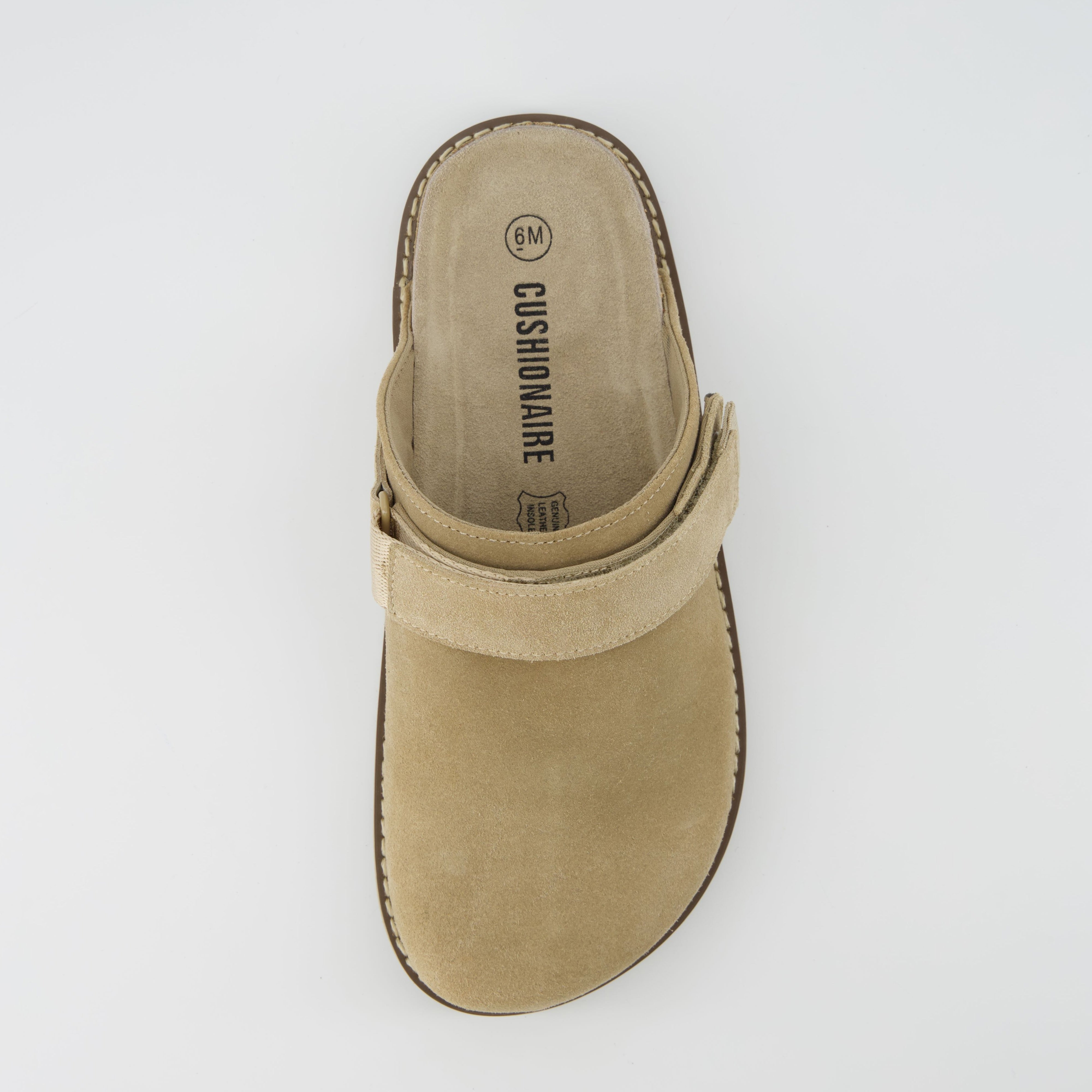 Boulder Suede Clog Biscuit