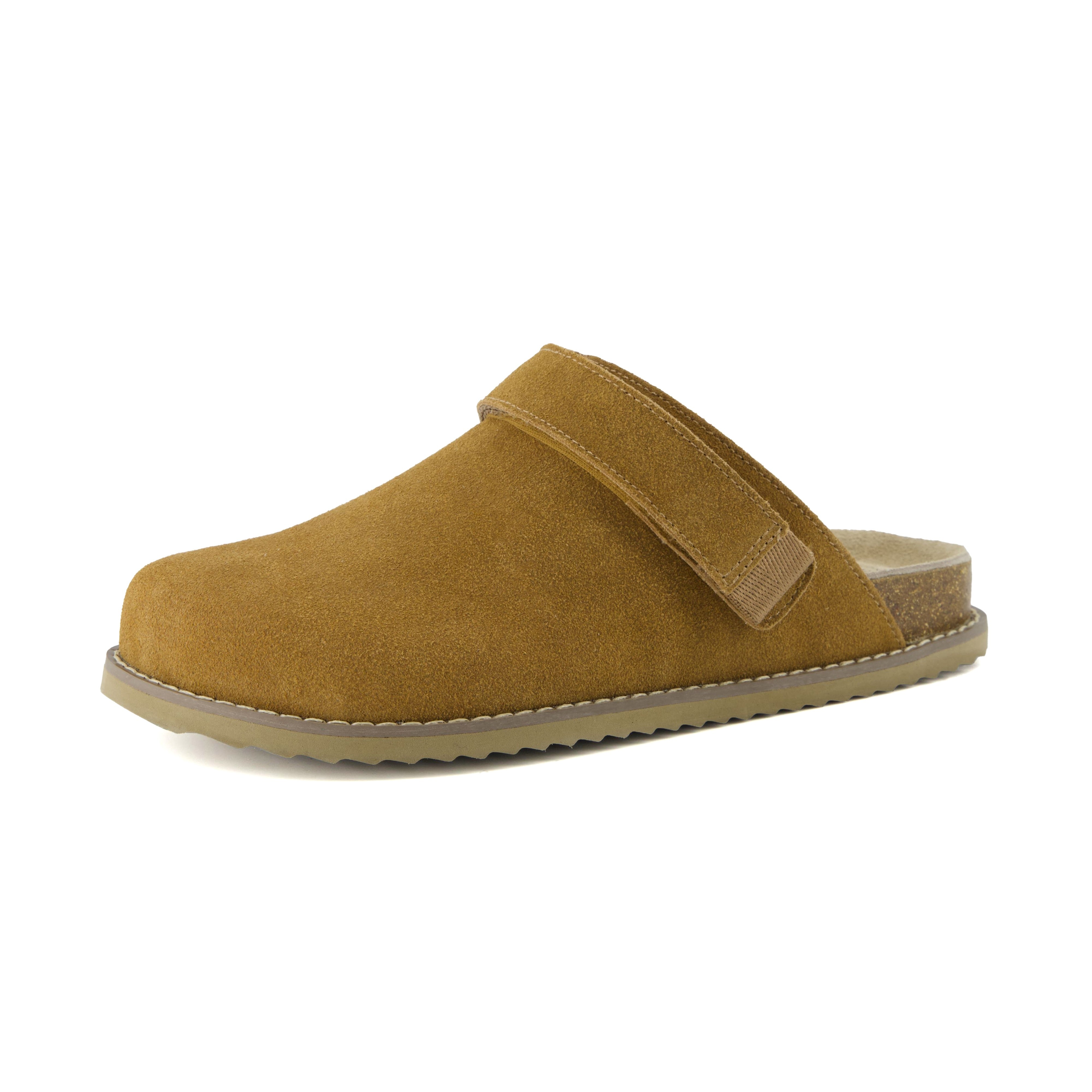 Boulder Suede Clog Chestnut