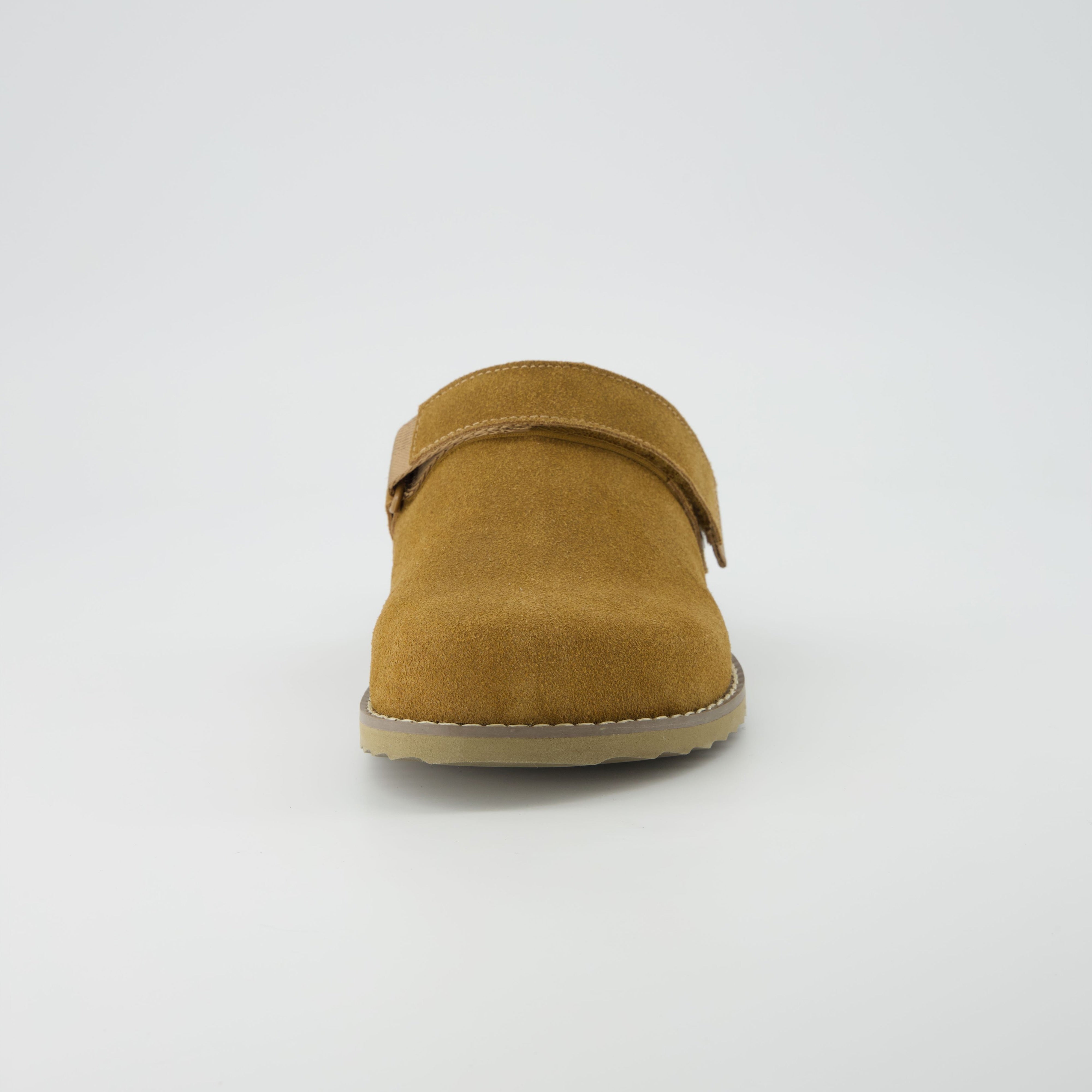 Boulder Suede Clog Chestnut