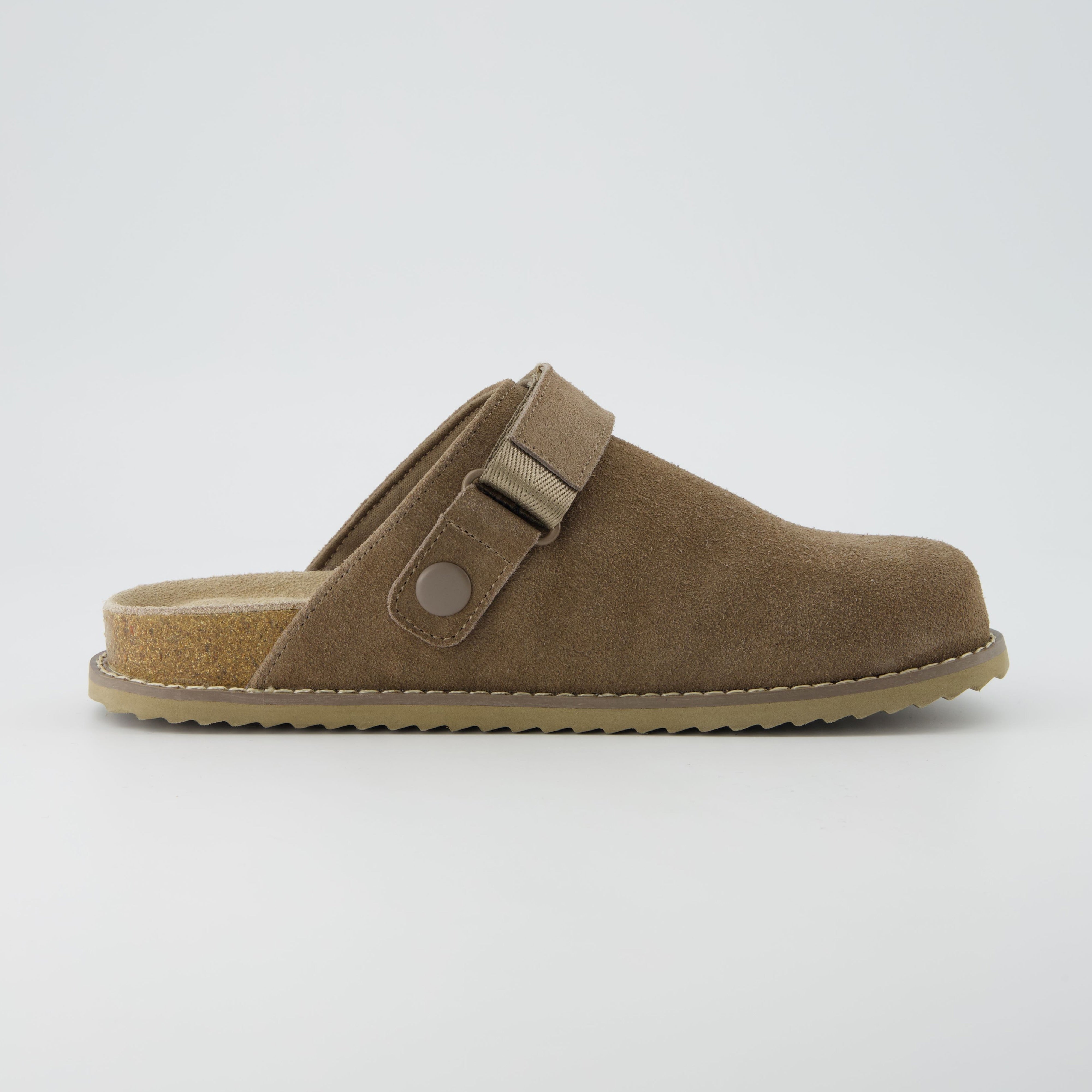 Boulder Suede Clog Taupe