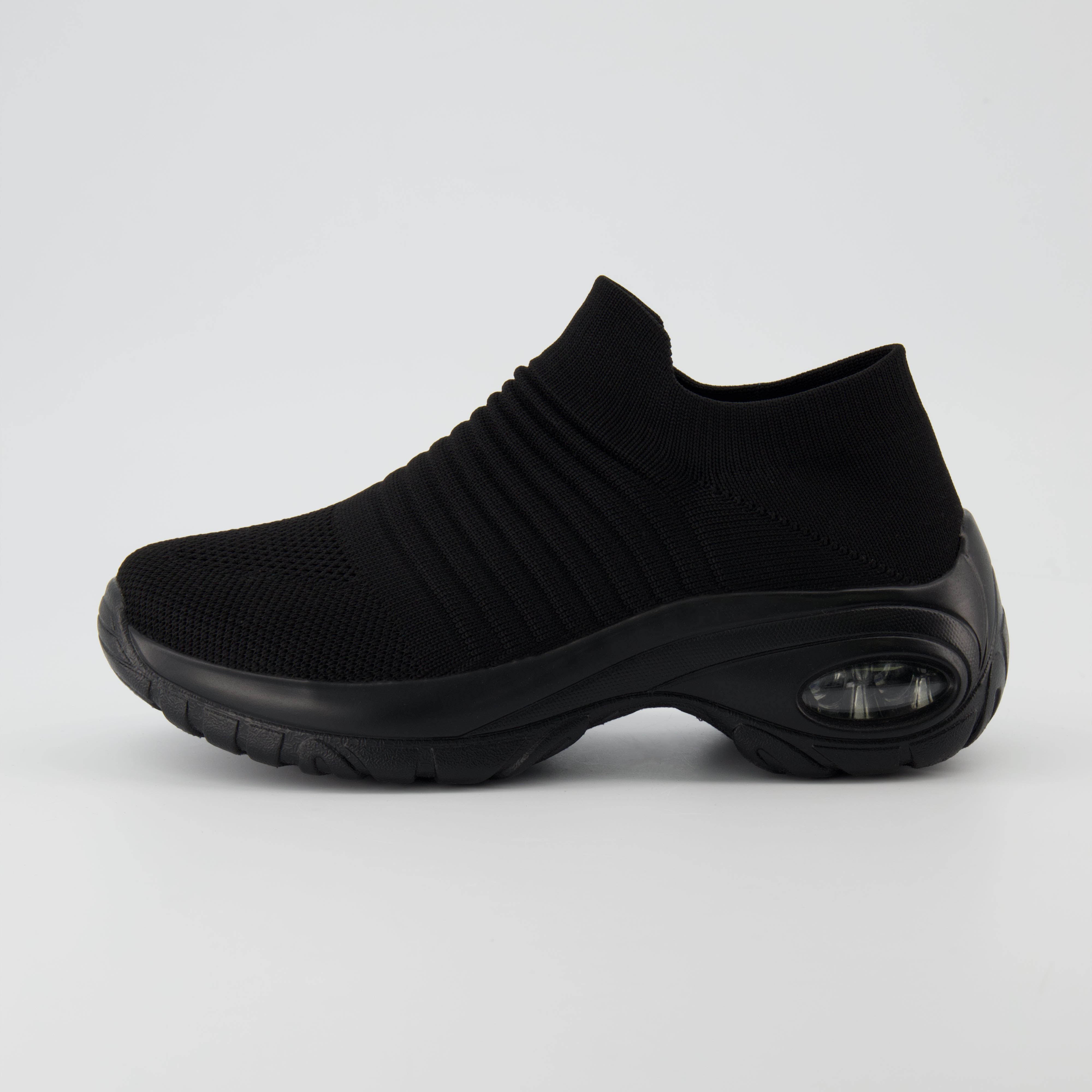 Breeze Knit Trainer Black Black