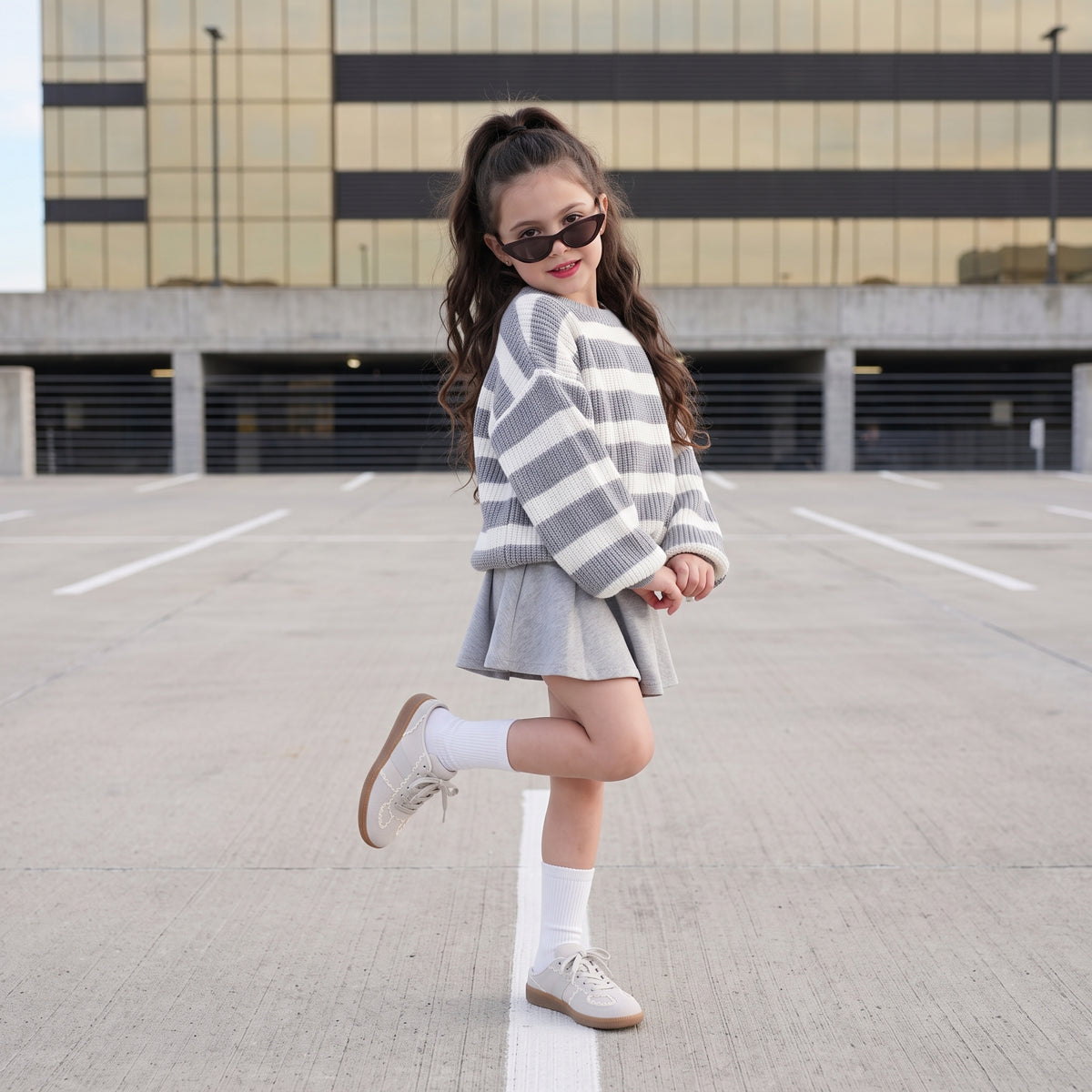 Bria Kids Fashion Sneakers Ivory Medium