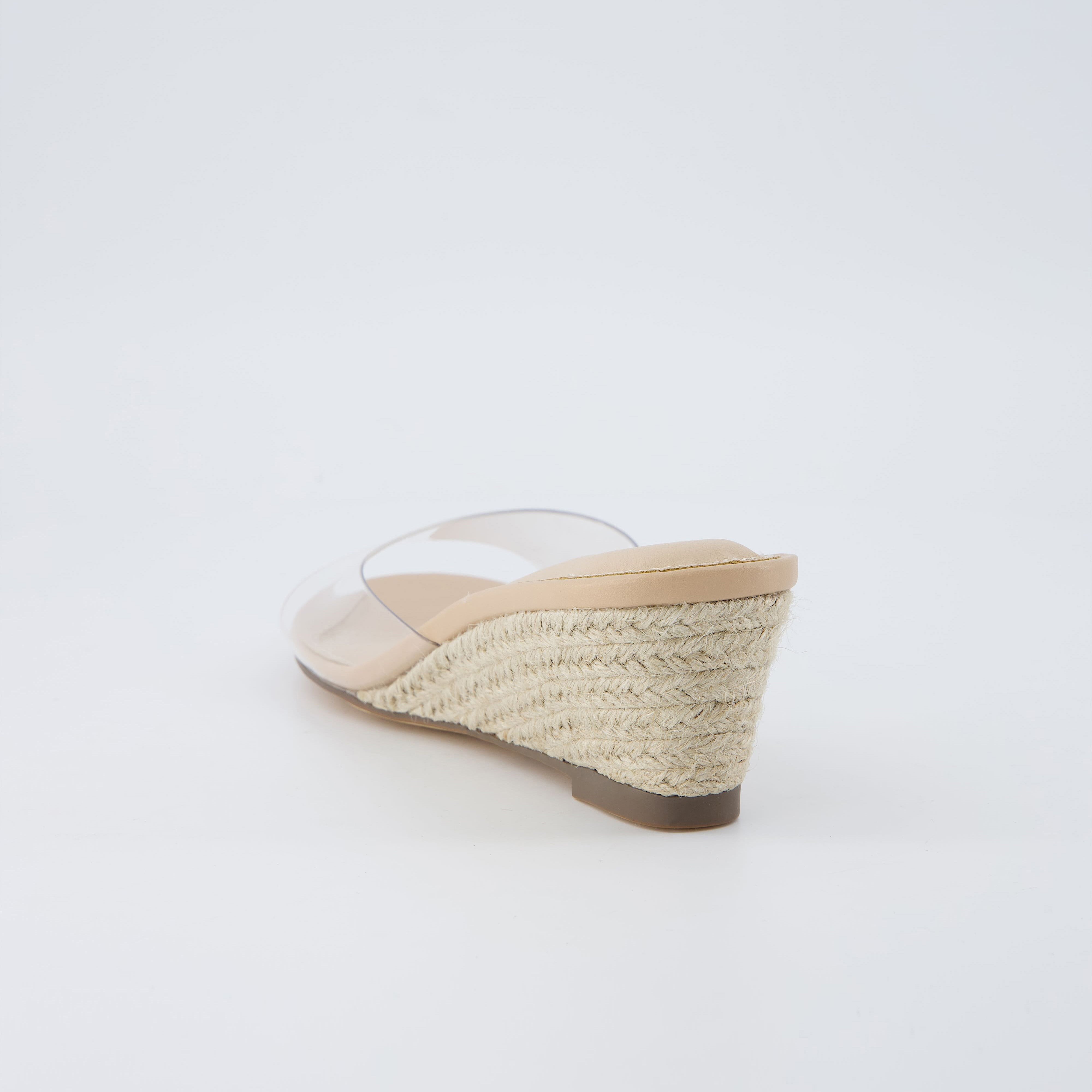 Brit Wedge Sandal Clear