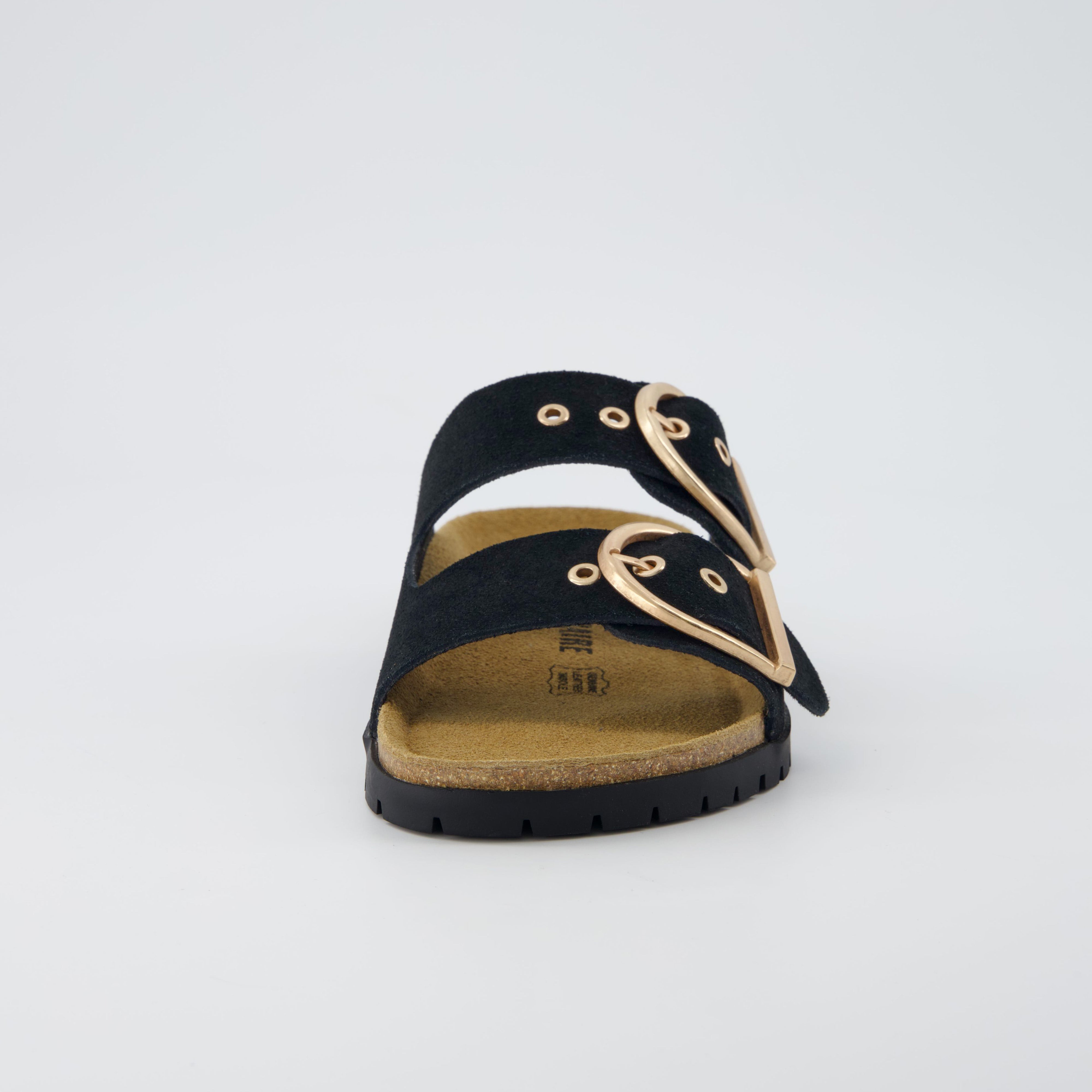 Brook Cork Footbed Sandal Black