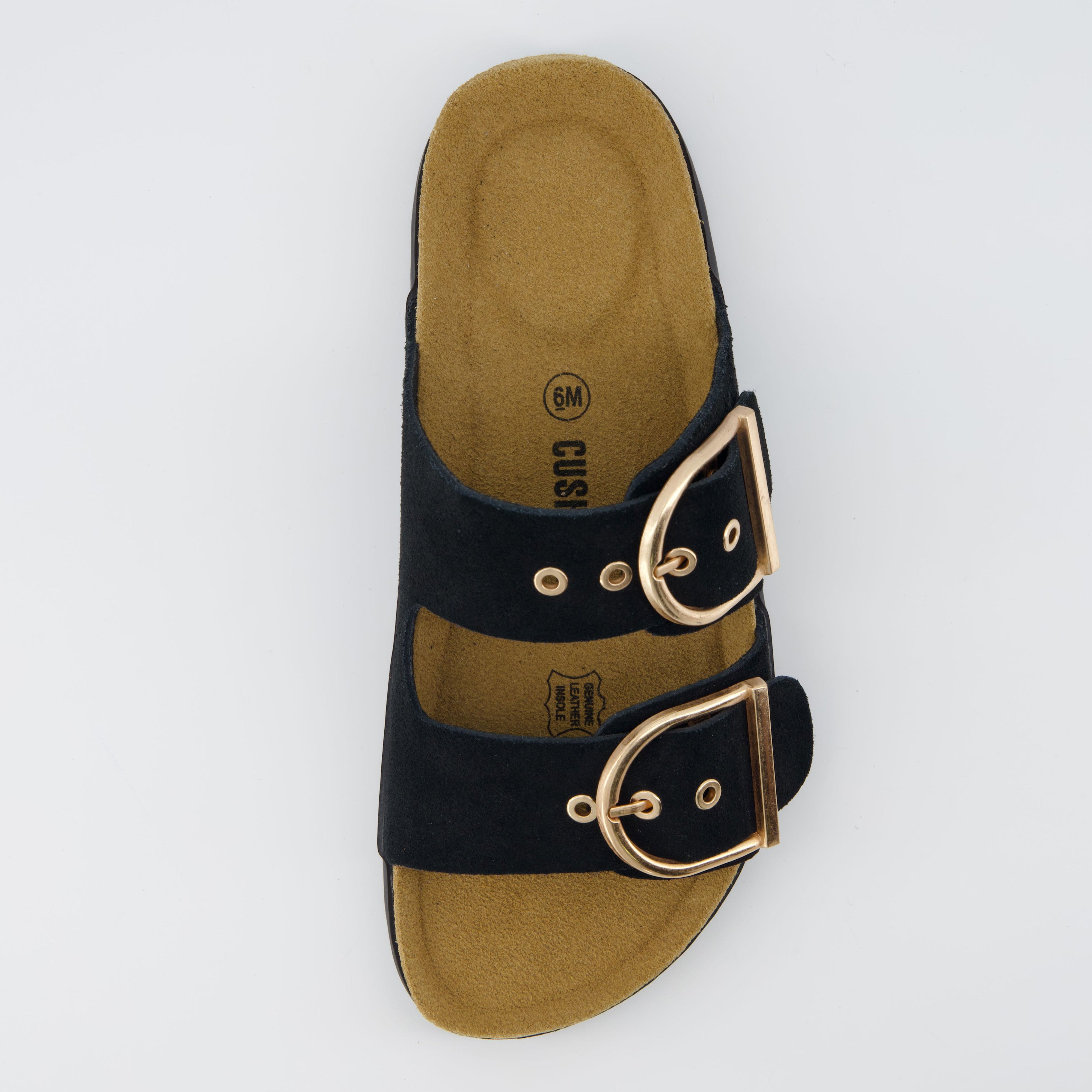 Brook Cork Footbed Sandal Black