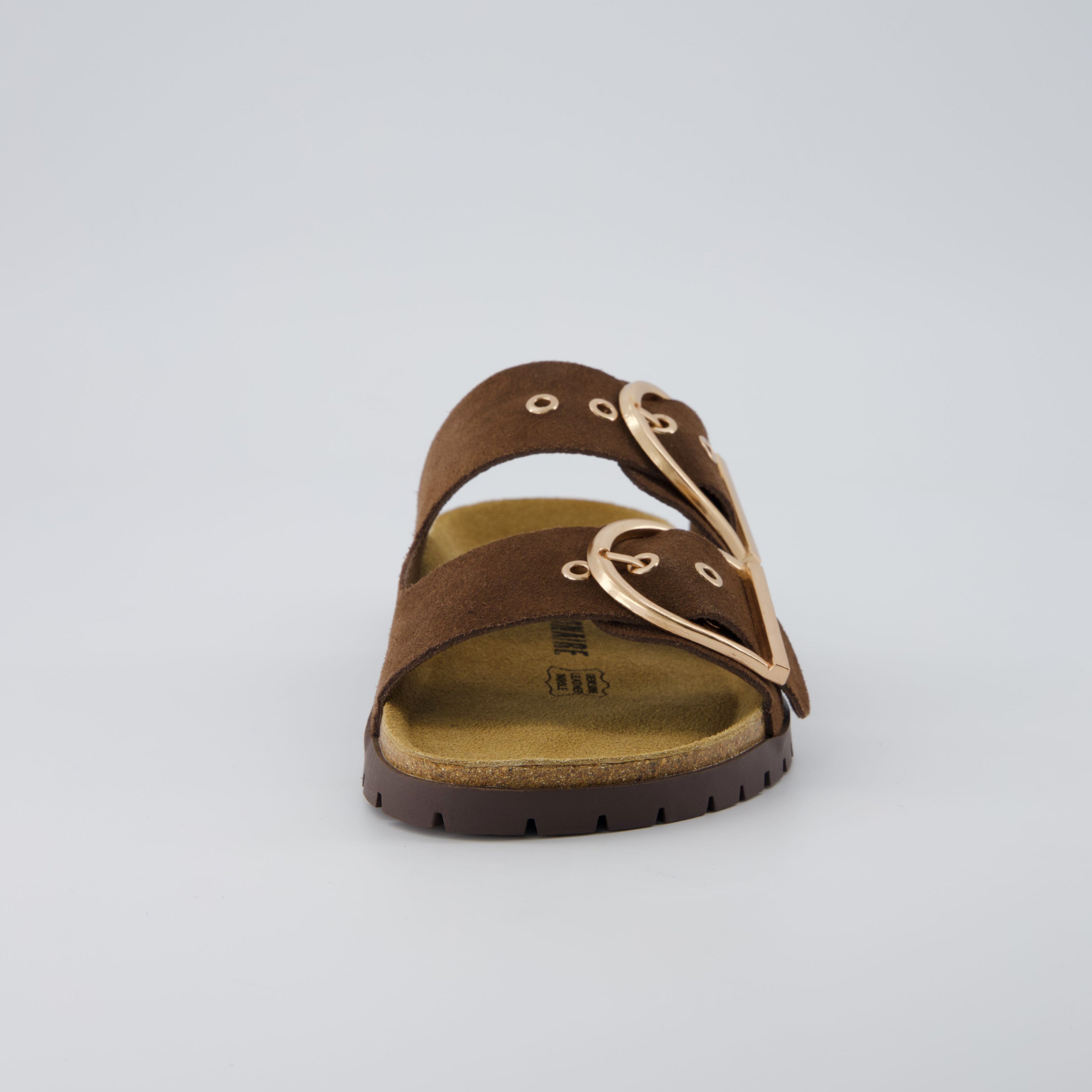 Brook Cork Footbed Sandal Brown